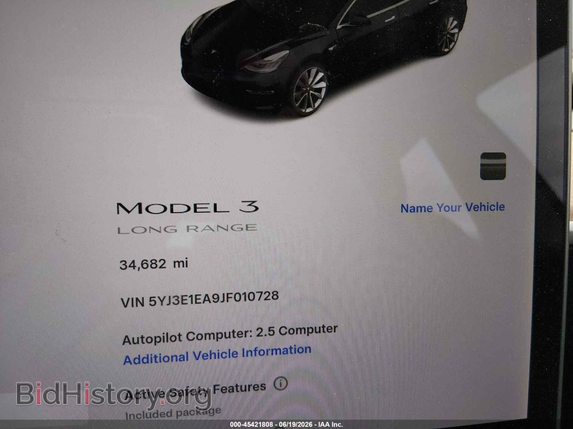 2018 TESLA MODEL 3 - VIN: 5YJ3E1EA9JF010728 - Photo 16