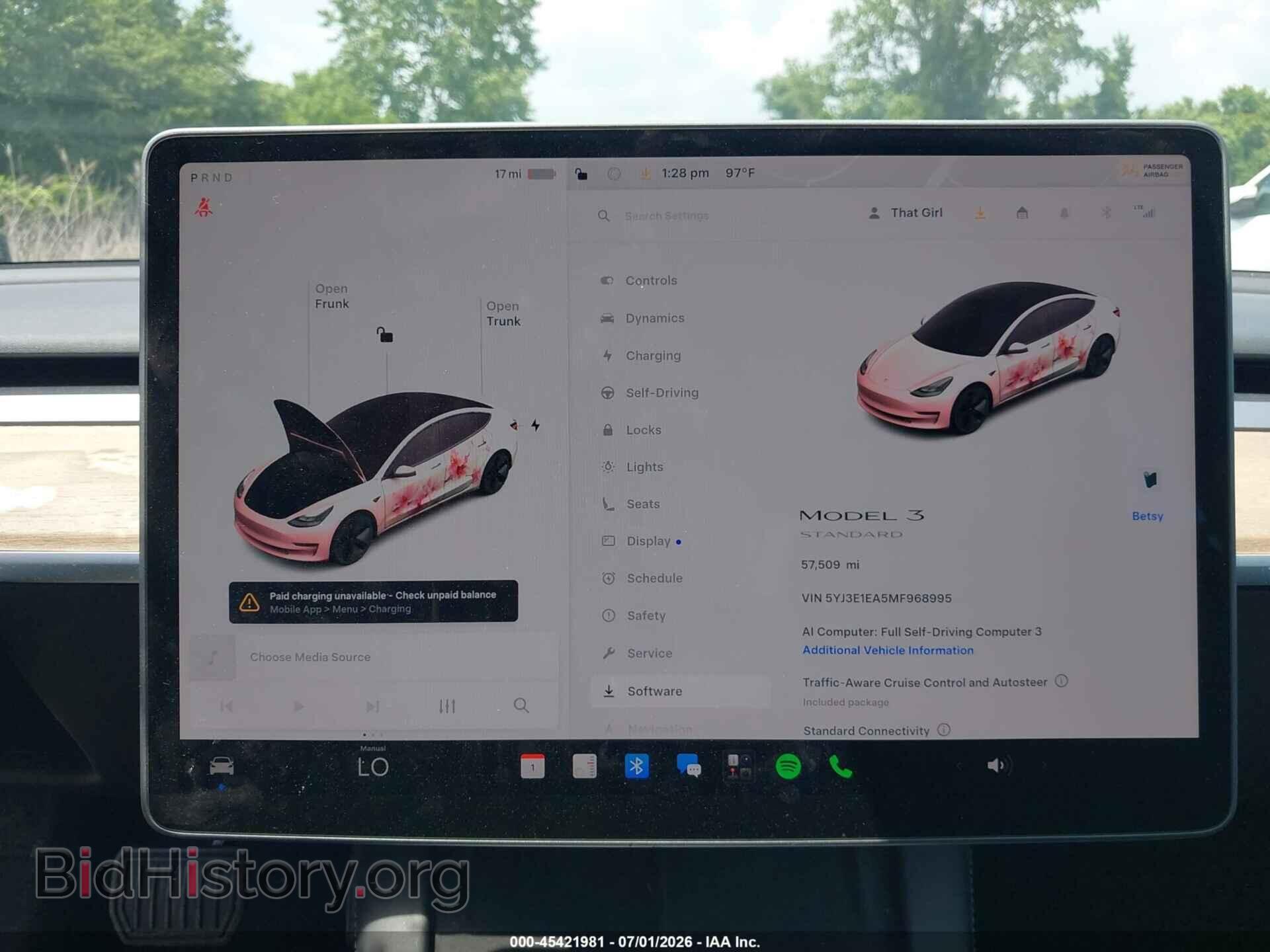 2021 TESLA MODEL 3 - VIN: 5YJ3E1EA5MF968995 - Photo 7
