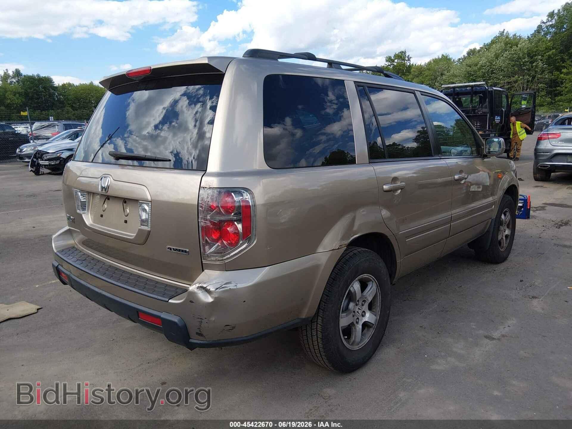 2007 HONDA PILOT - VIN: 2HKYF18587H506972 - Фото 4