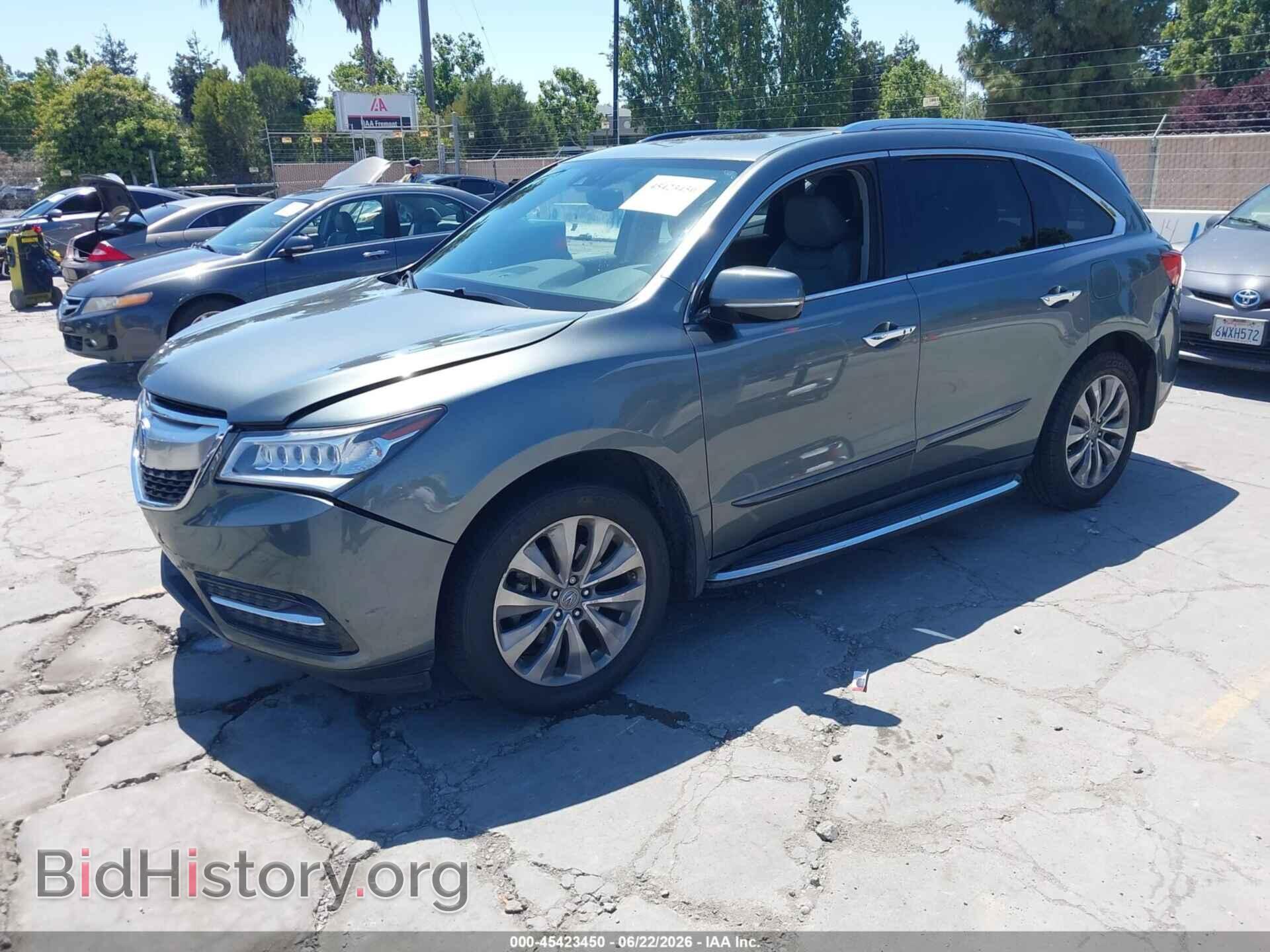 2014 ACURA MDX - VIN: 5FRYD4H47EB015480 - Фото 2