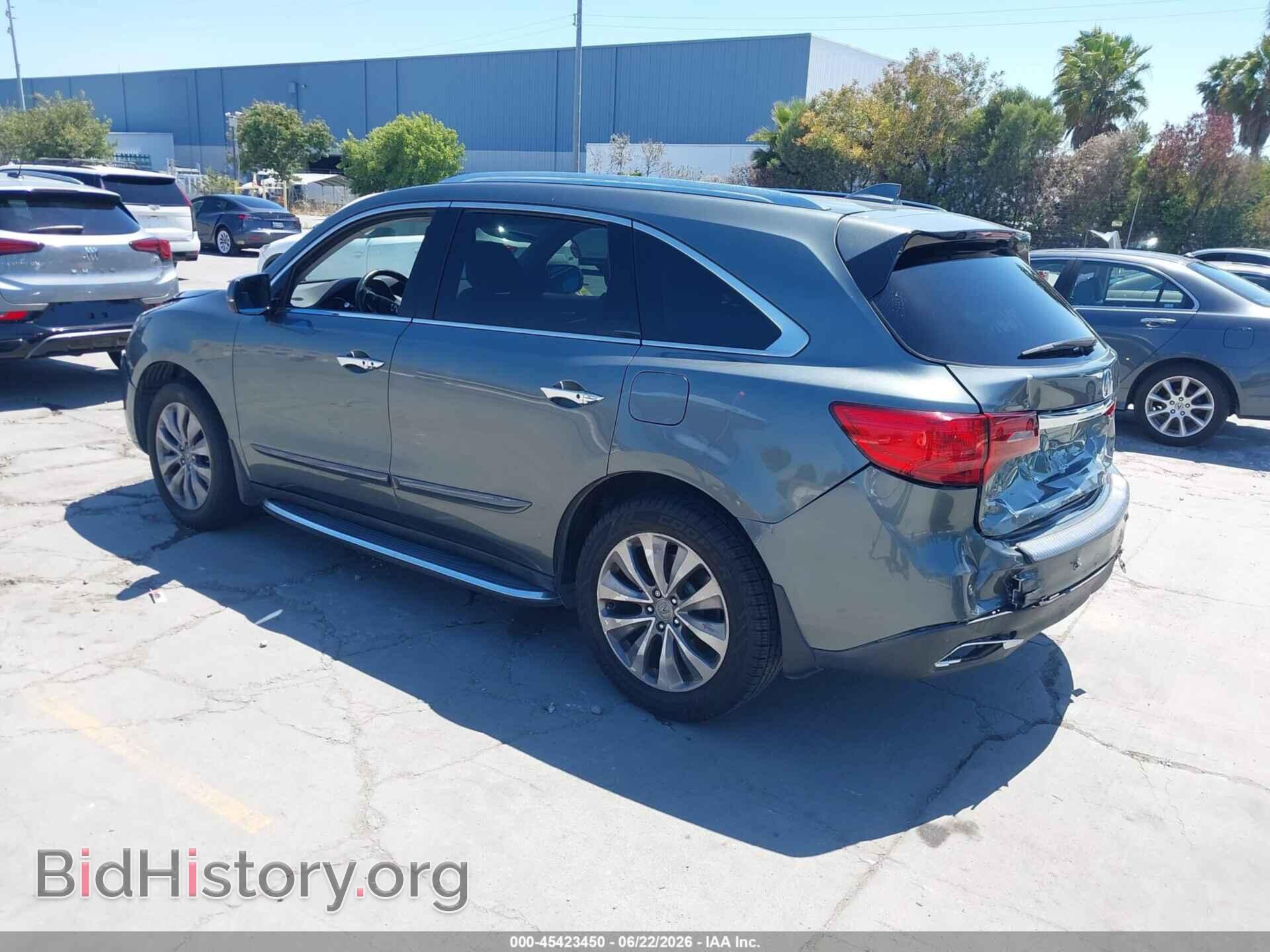 2014 ACURA MDX - VIN: 5FRYD4H47EB015480 - Фото 3
