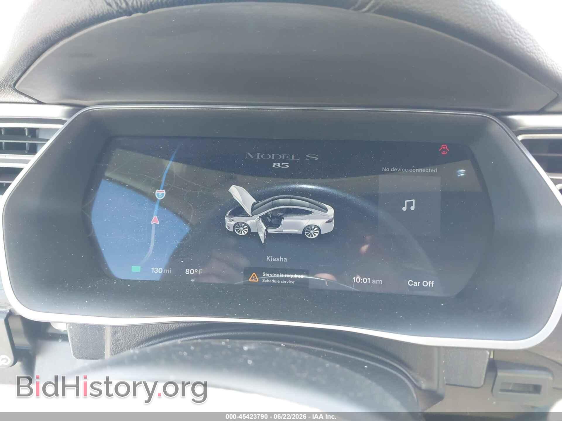2014 TESLA MODEL S - VIN: 5YJSA1H18EFP51512 - Photo 7