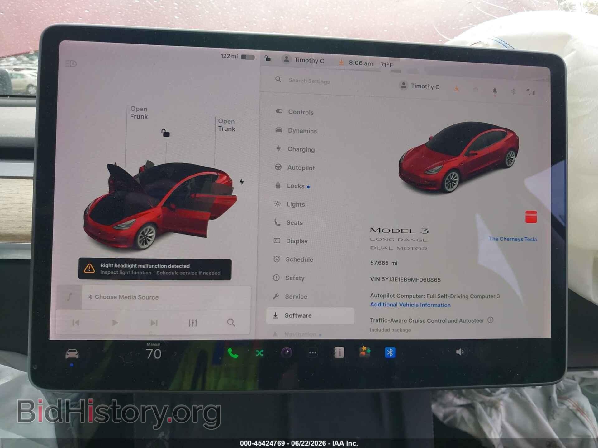 2021 TESLA MODEL 3 - VIN: 5YJ3E1EB9MF060865 - Photo 7