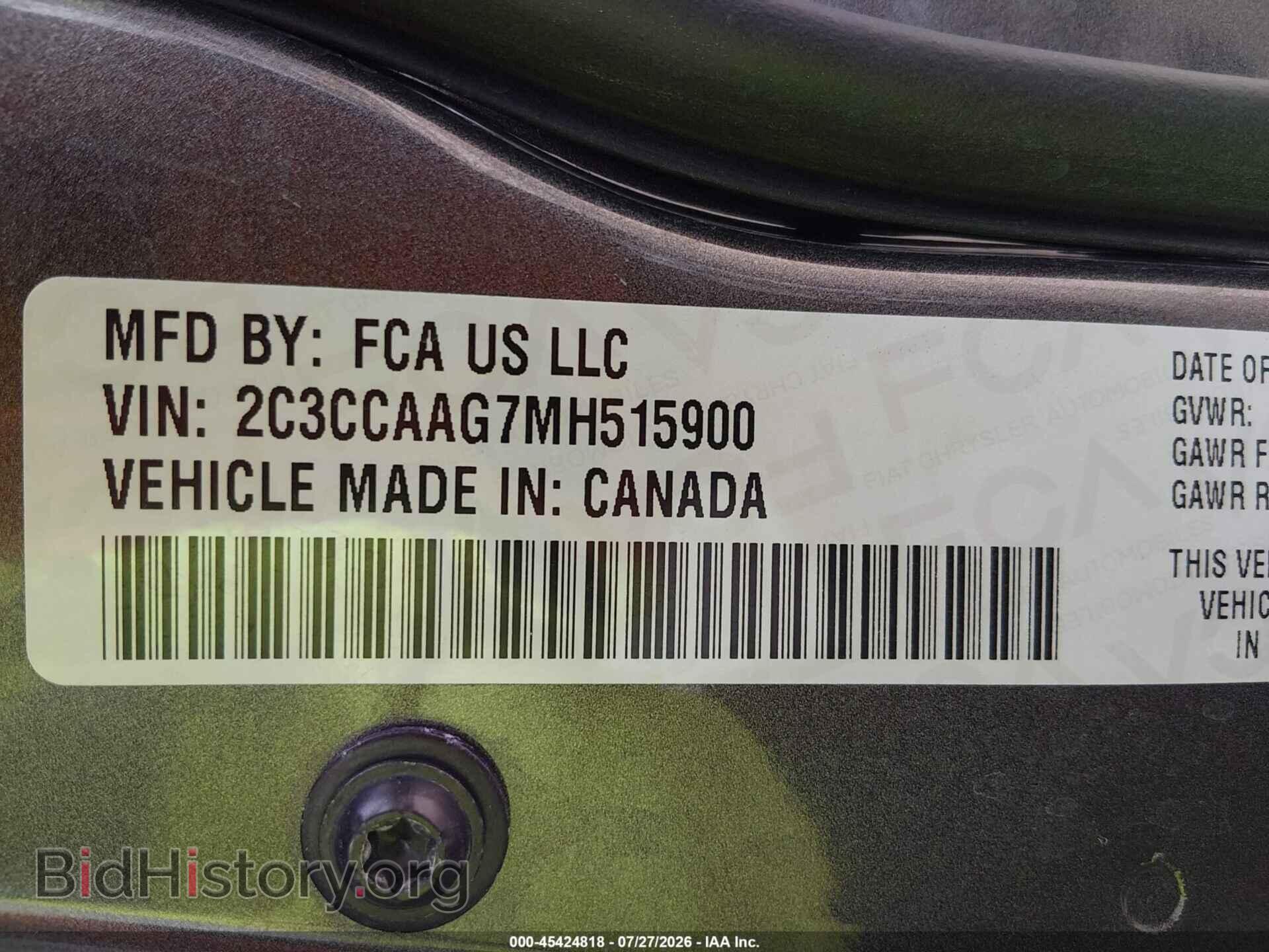 2021 CHRYSLER 300 - VIN: 2C3CCAAG7MH515900 - Photo 9
