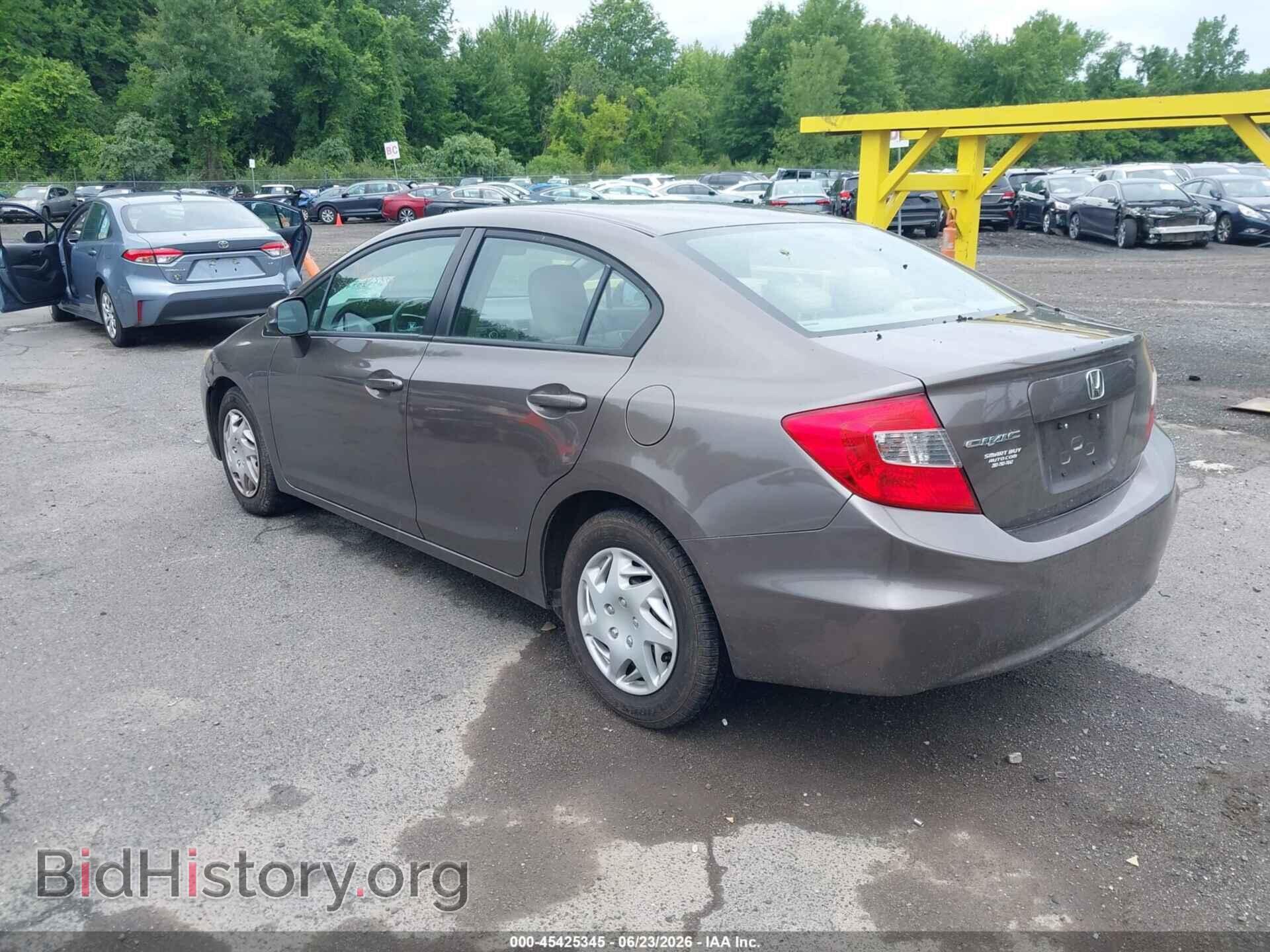 2012 HONDA CIVIC - VIN: 2HGFB2F57CH554222 - Фото 3