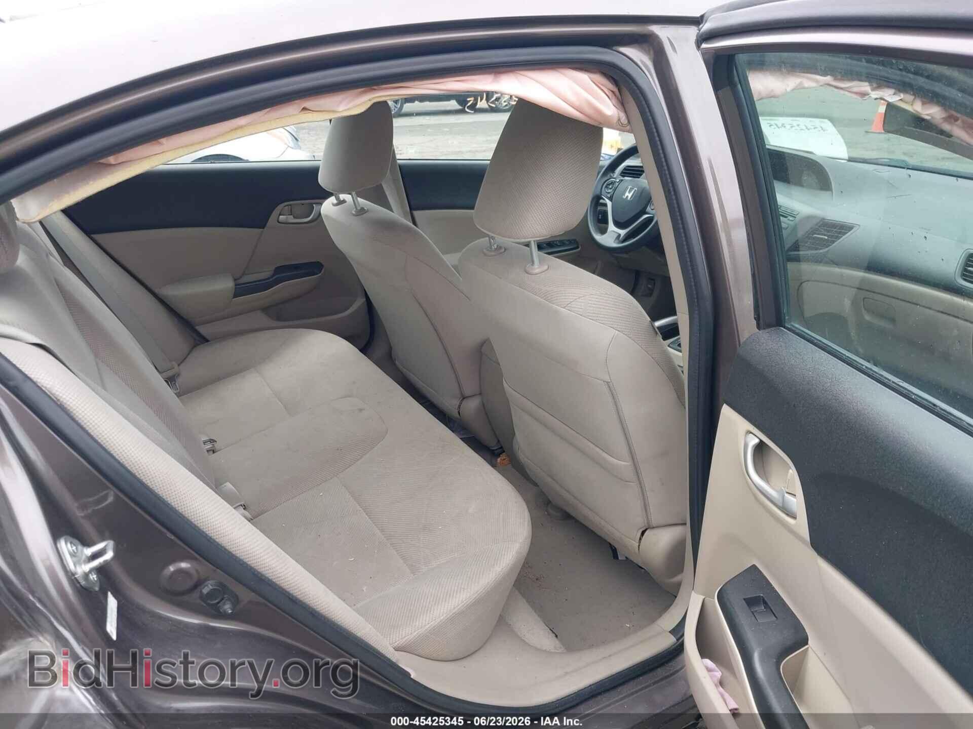 2012 HONDA CIVIC - VIN: 2HGFB2F57CH554222 - Фото 8
