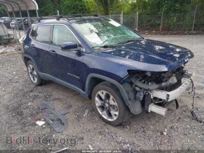 2019 Jeep COMPASS Limited 4X4, синий — VIN 3C4NJDCB9KT620648, IAAI