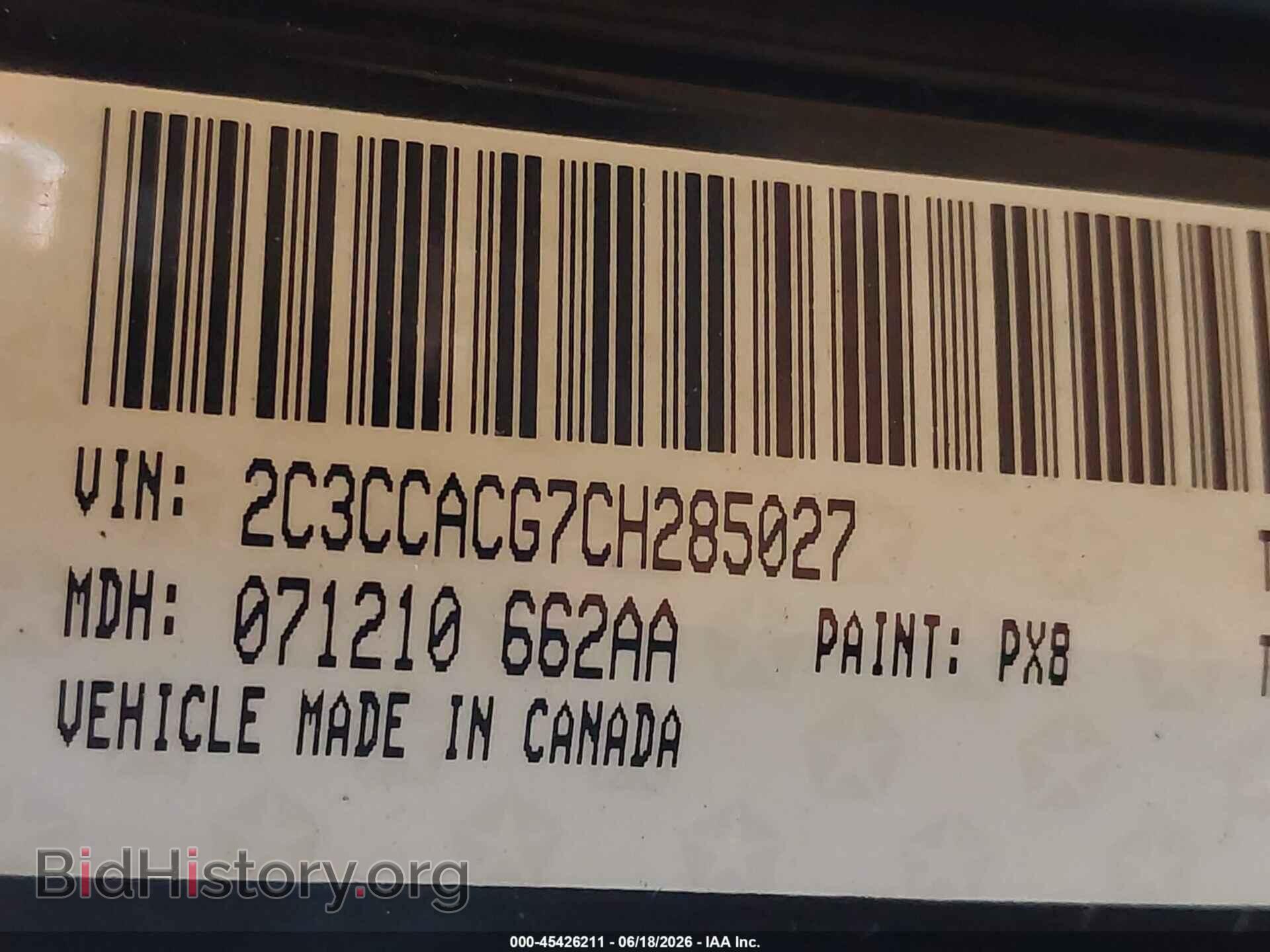 2012 CHRYSLER 300 - VIN: 2C3CCACG7CH285027 - Фото 9