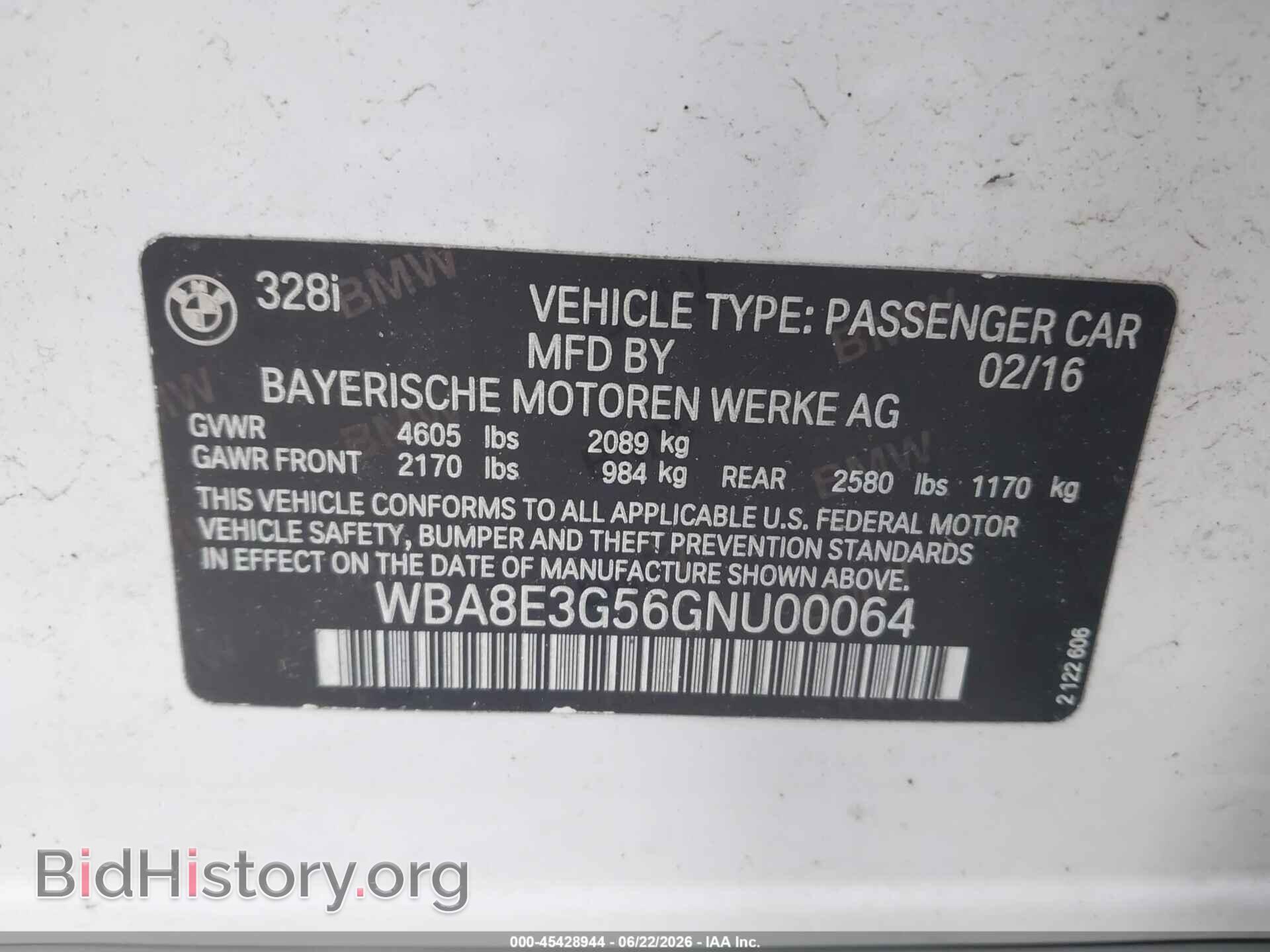 2016 BMW 328I - VIN: WBA8E3G56GNU00064 - Фото 9