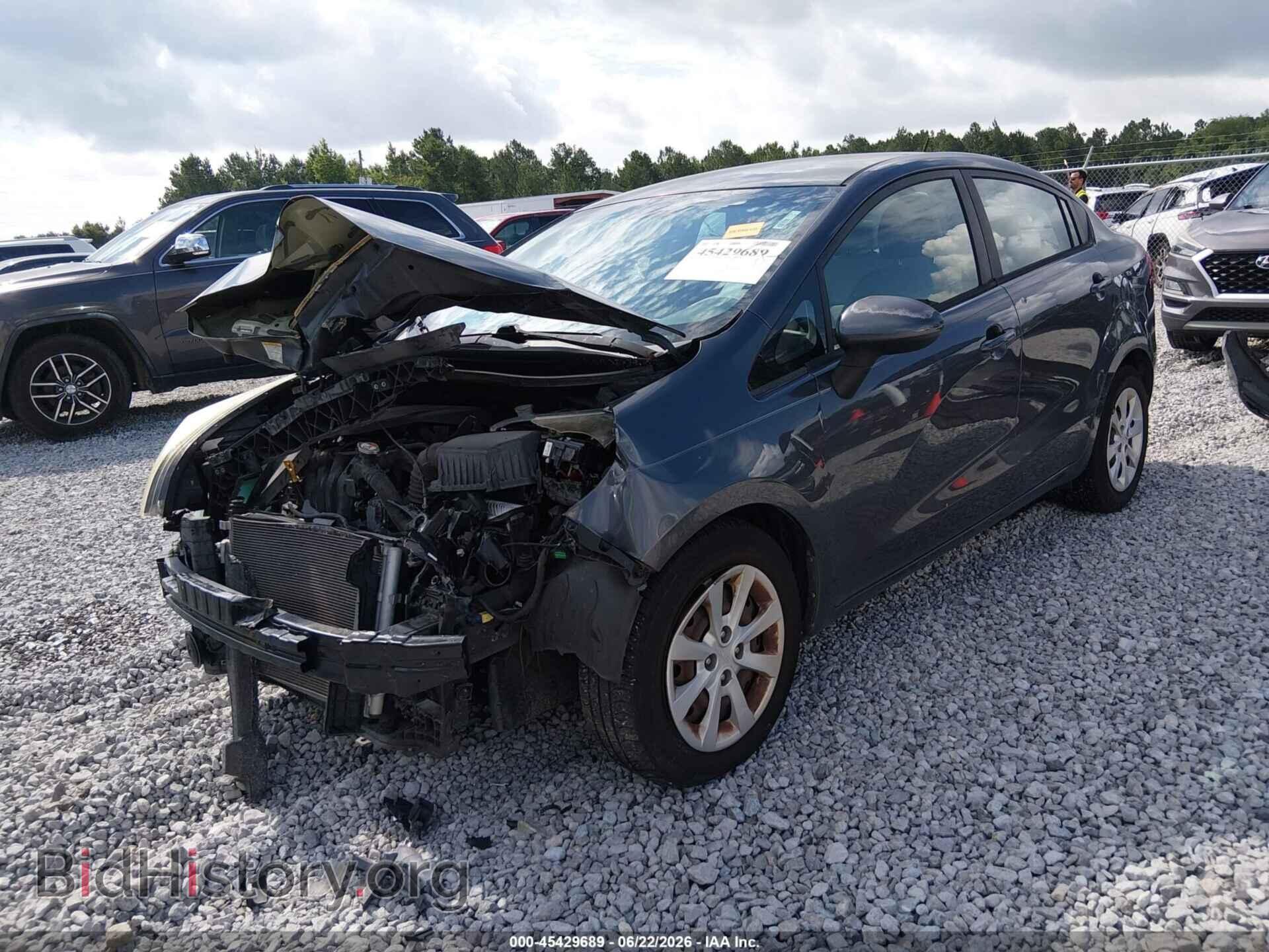 2014 KIA RIO - VIN: KNADN4A34E6334343 - Фото 2