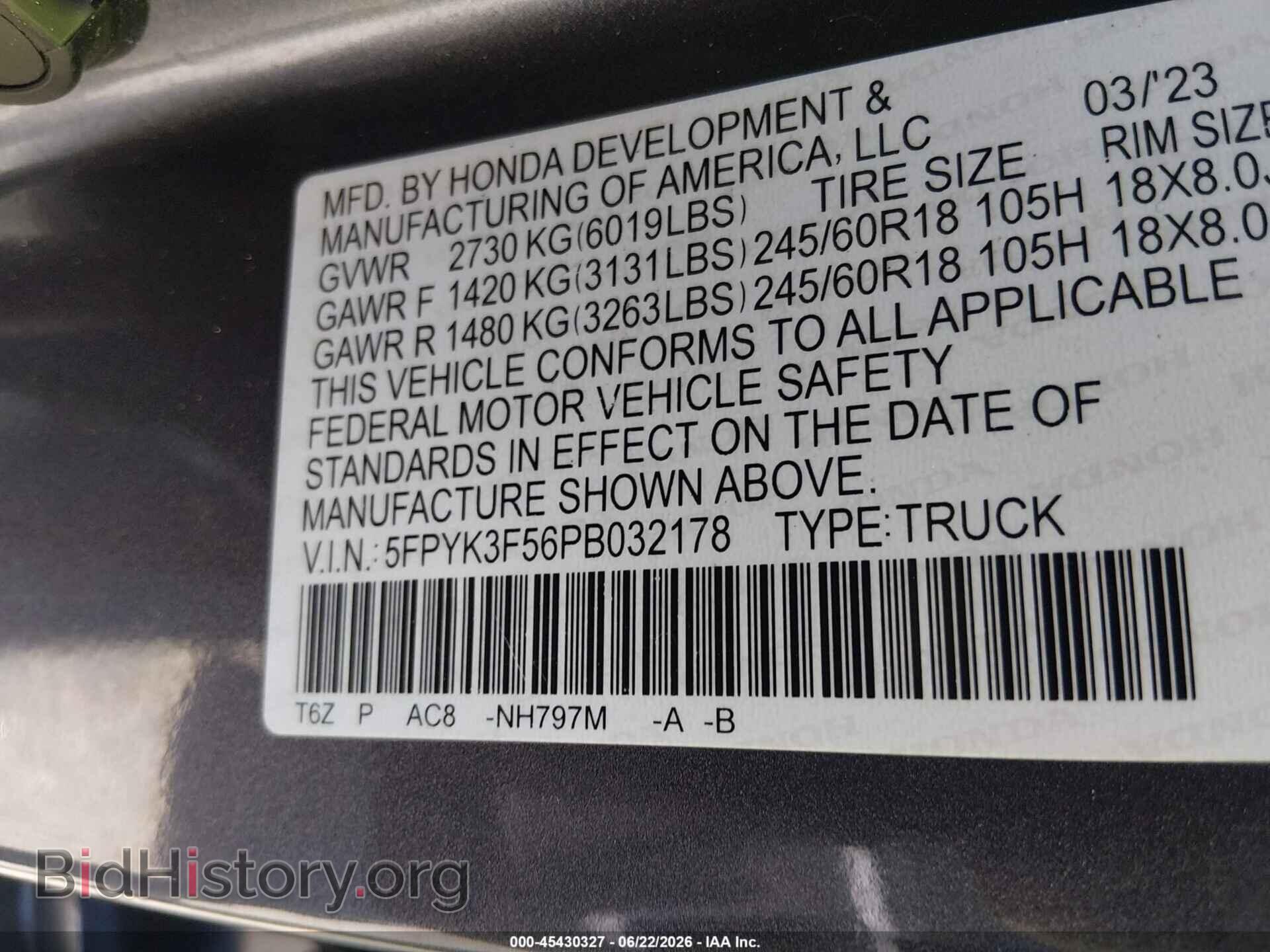 2023 HONDA RIDGELINE - VIN: 5FPYK3F56PB032178 - Photo 9