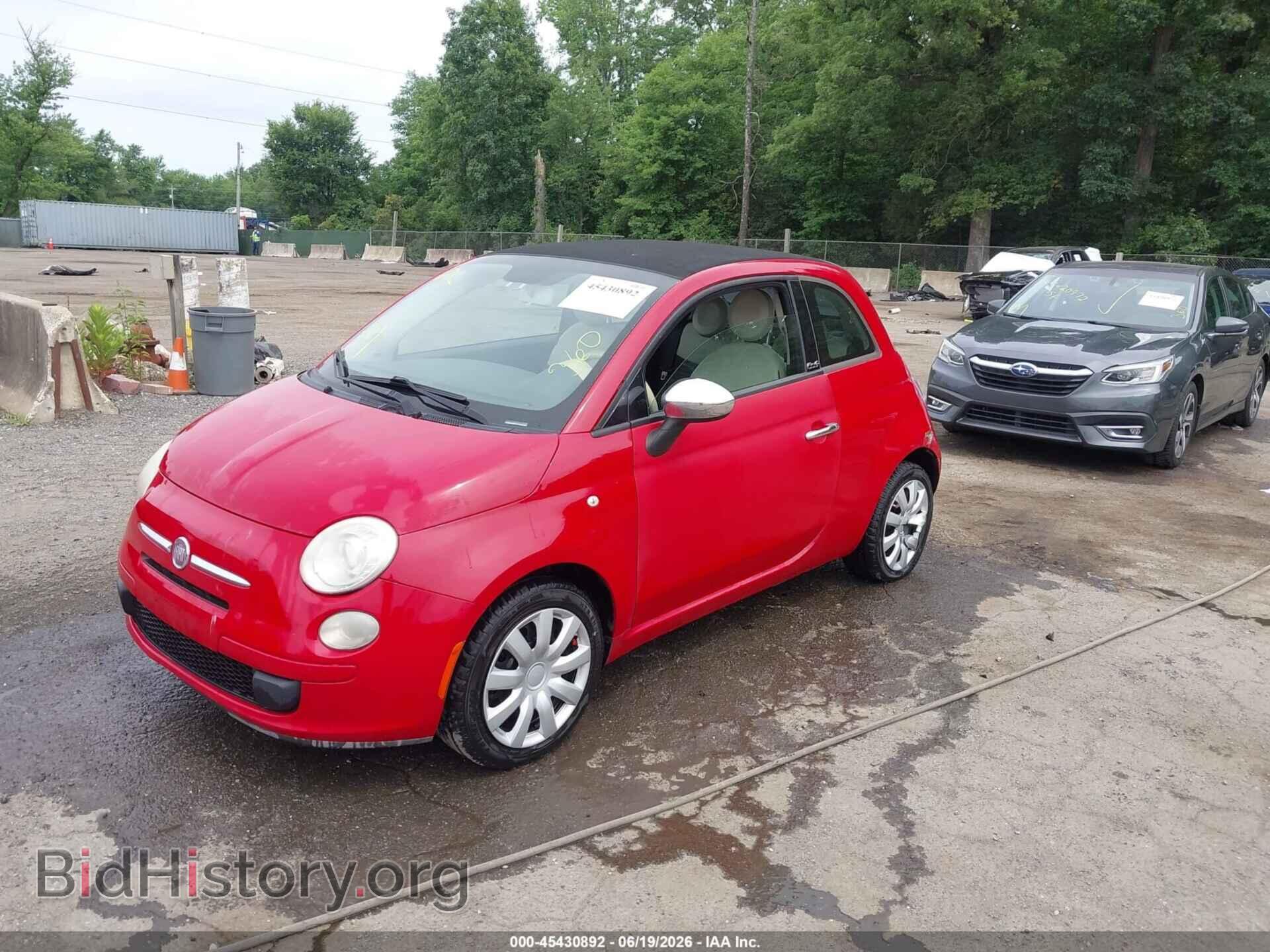 2012 FIAT 500C - VIN: 3C3CFFDR2CT164305 - Фото 2