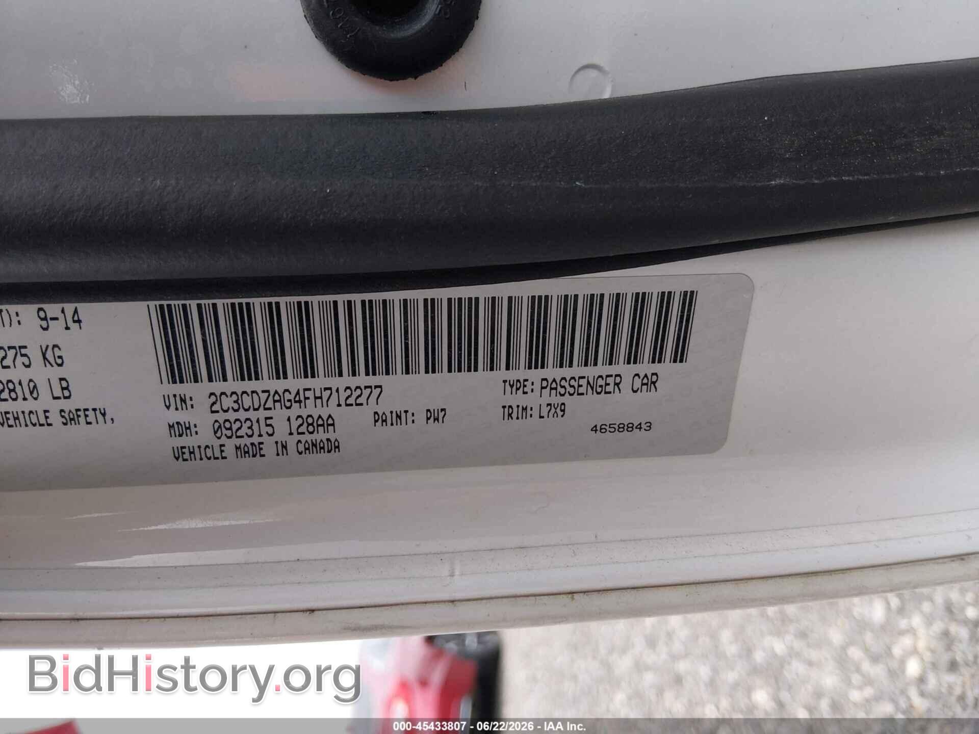 2015 DODGE CHALLENGER - VIN: 2C3CDZAG4FH712277 - Фото 9