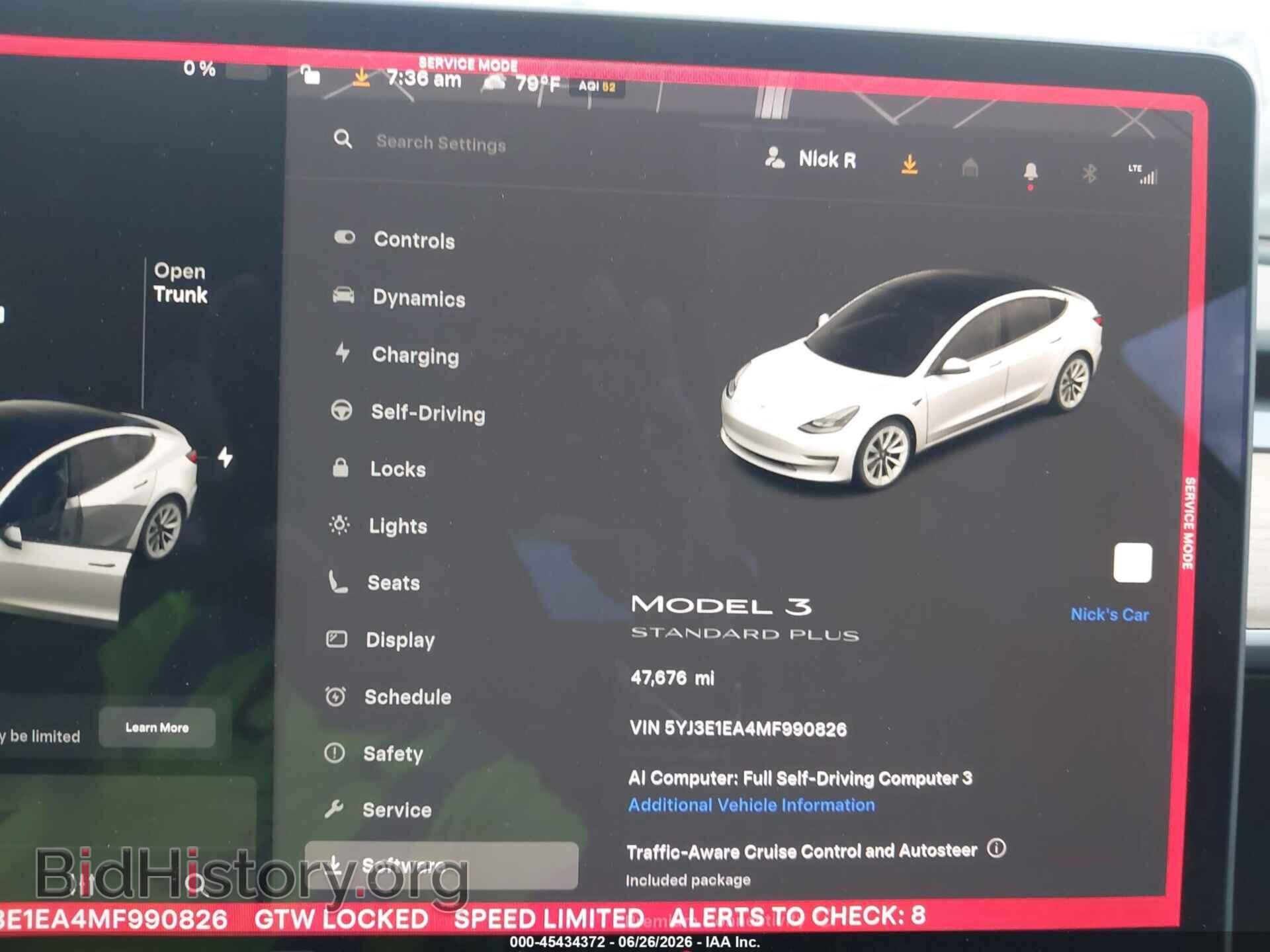 2021 TESLA MODEL 3 - VIN: 5YJ3E1EA4MF990826 - Photo 7