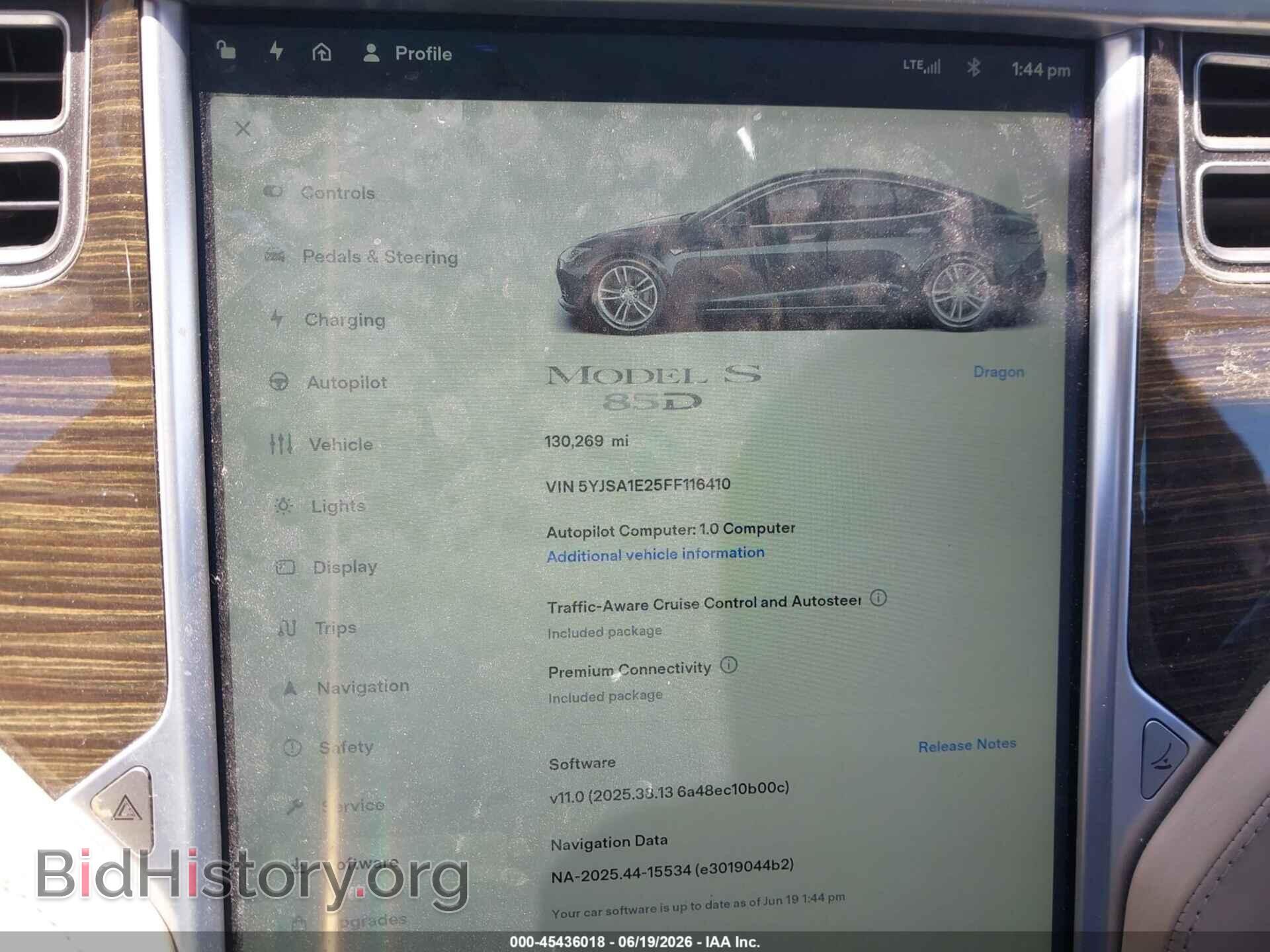 2015 TESLA MODEL S - VIN: 5YJSA1E25FF116410 - Photo 7