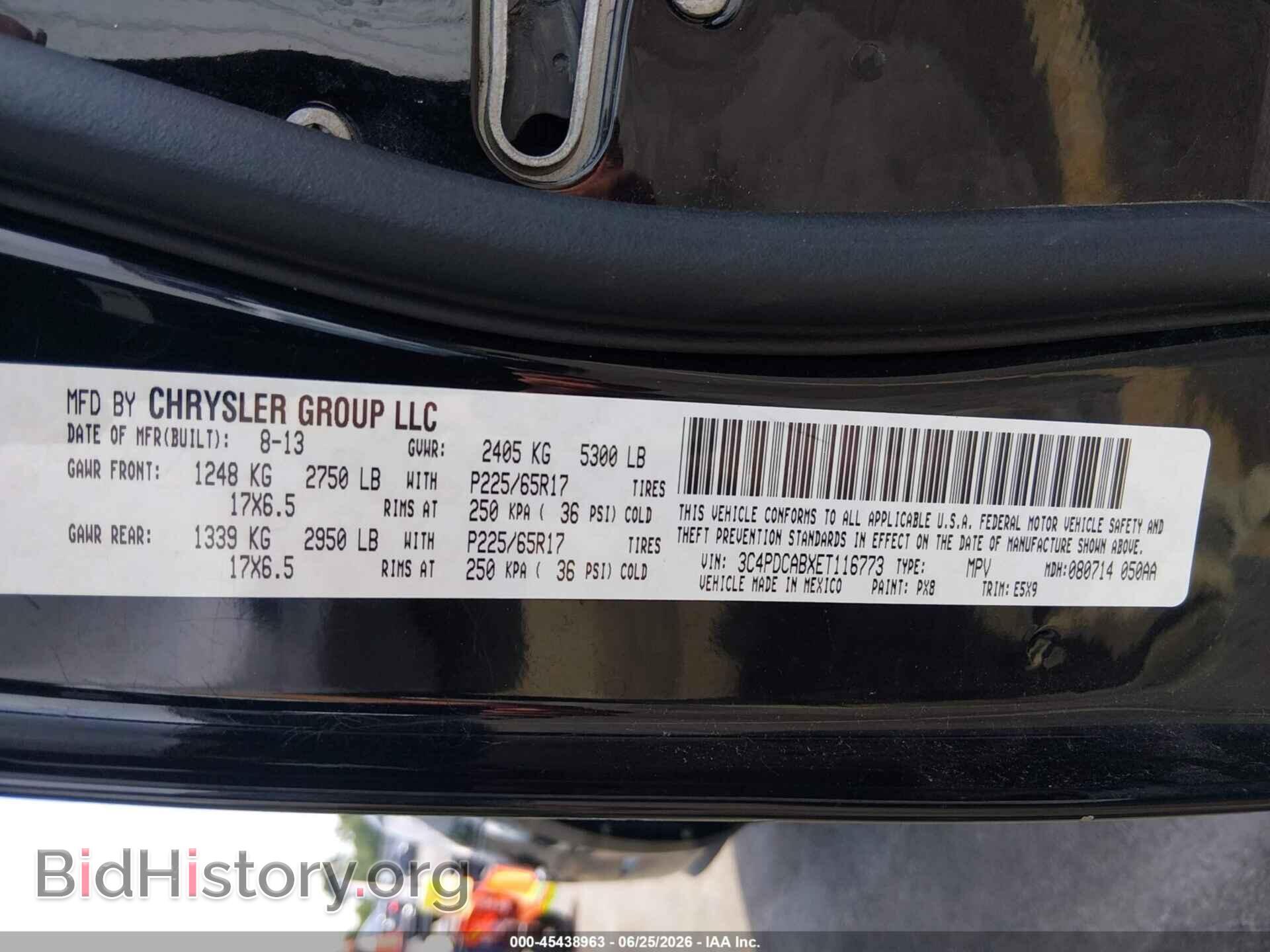 2014 DODGE JOURNEY - VIN: 3C4PDCABXET116773 - Photo 9