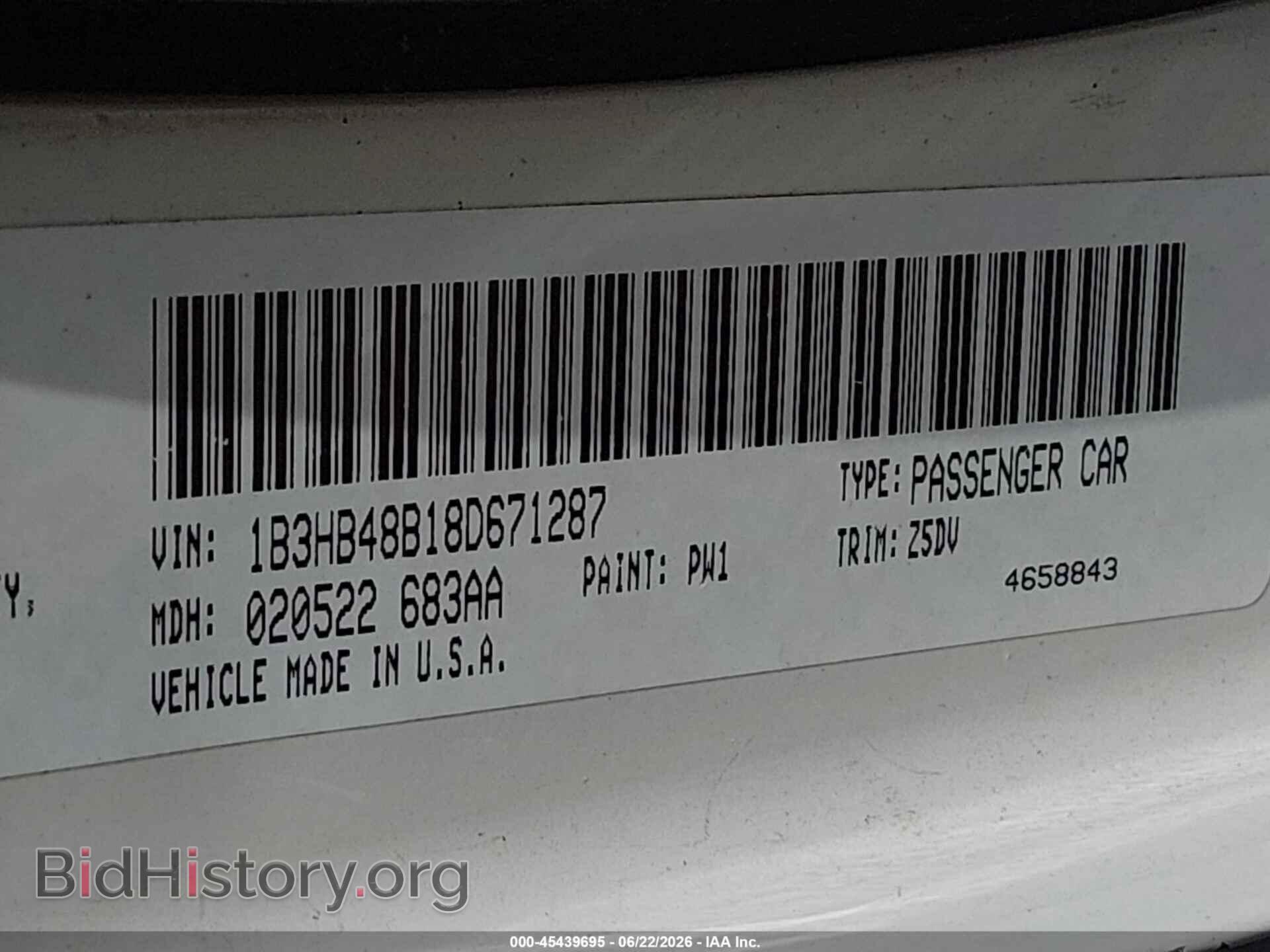 2008 DODGE CALIBER - VIN: 1B3HB48B18D671287 - Photo 9