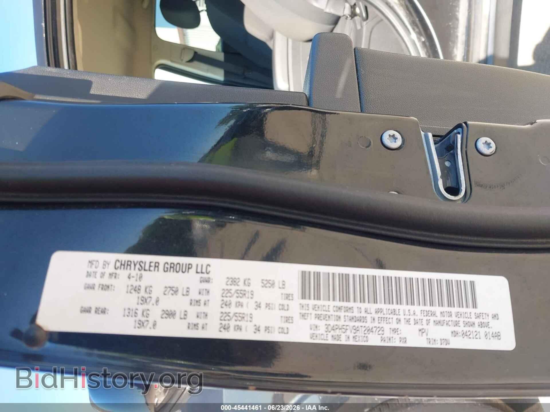 2010 DODGE JOURNEY - VIN: 3D4PH5FV9AT204729 - Photo 9