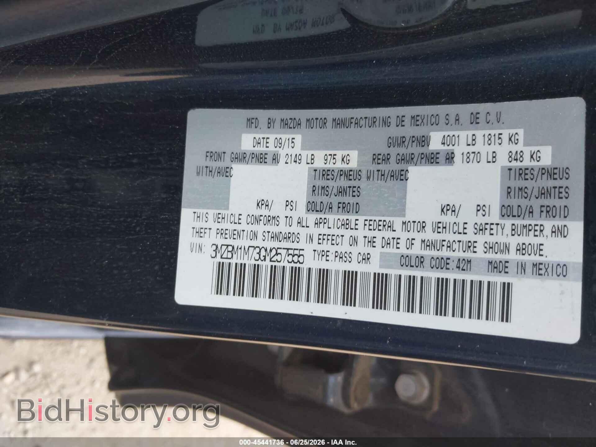 2016 MAZDA MAZDA3 - VIN: 3MZBM1M73GM257555 - Photo 9