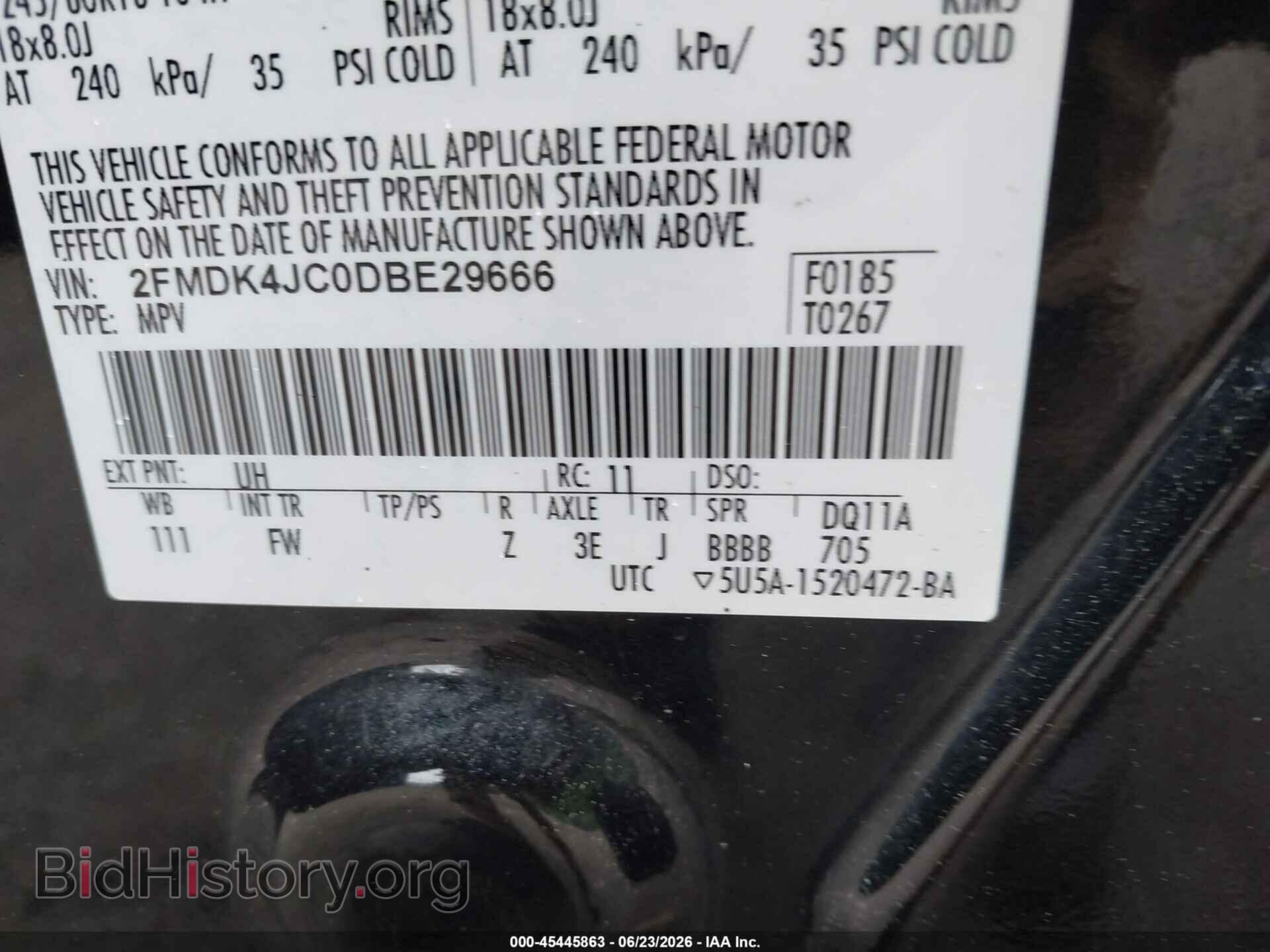 2013 FORD EDGE - VIN: 2FMDK4JC0DBE29666 - Photo 9