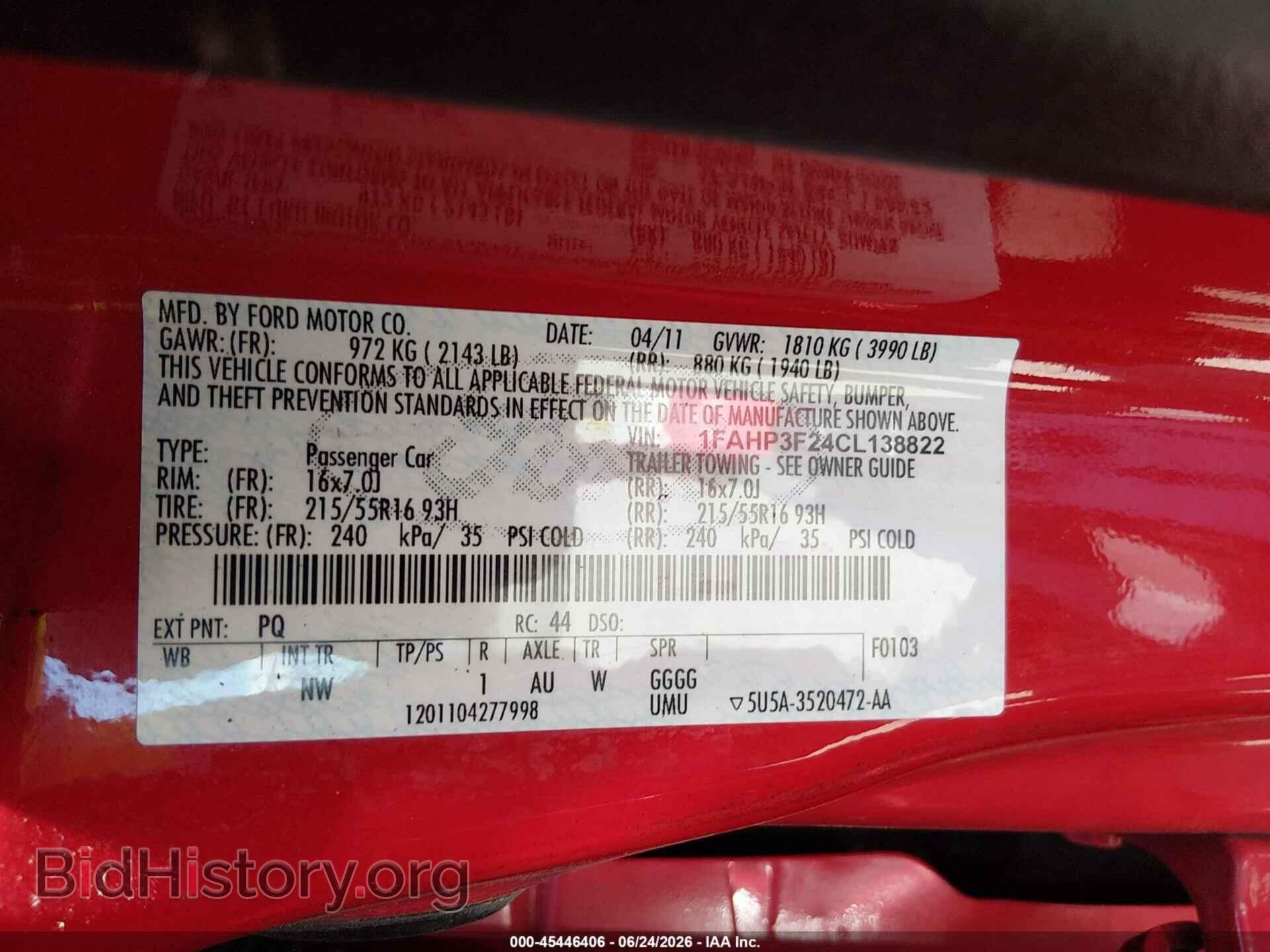 2012 FORD FOCUS - VIN: 1FAHP3F24CL138822 - Фото 9