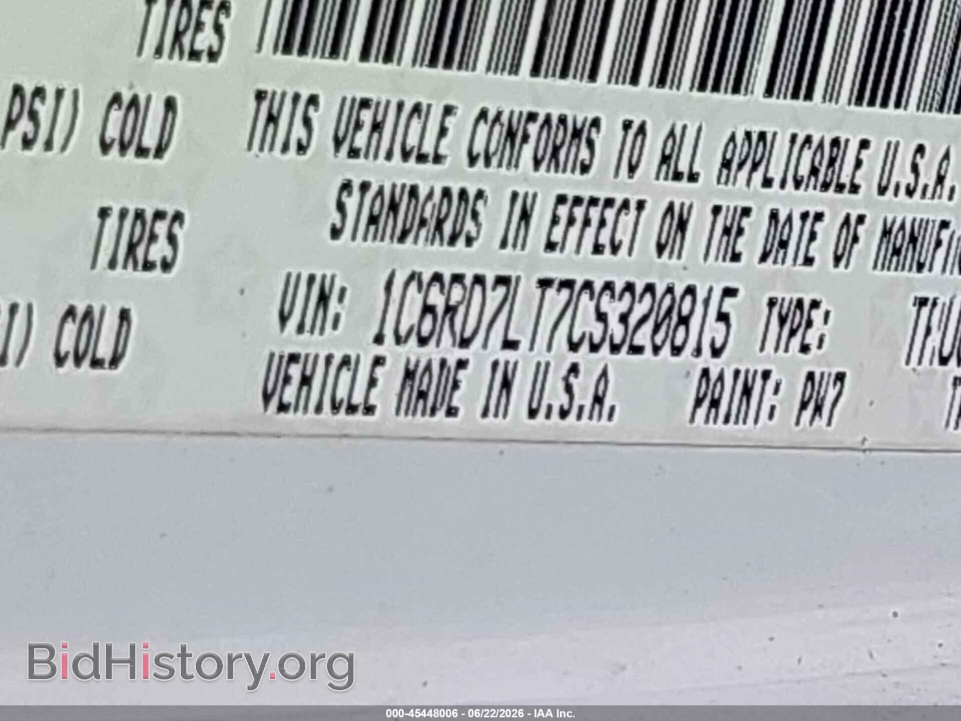 2012 RAM 1500 - VIN: 1C6RD7LT7CS320815 - Photo 9