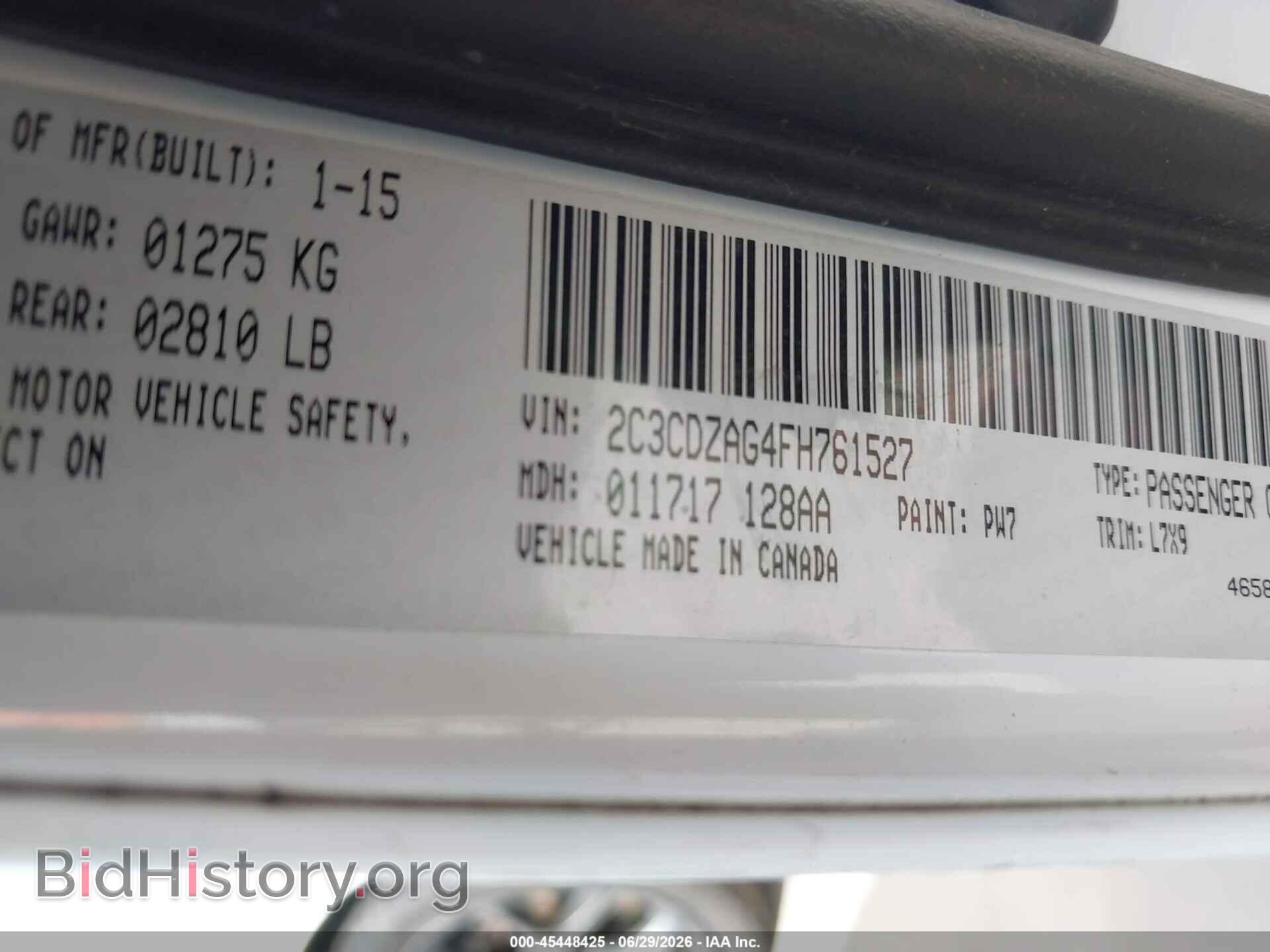 2015 DODGE CHALLENGER - VIN: 2C3CDZAG4FH761527 - Фото 9