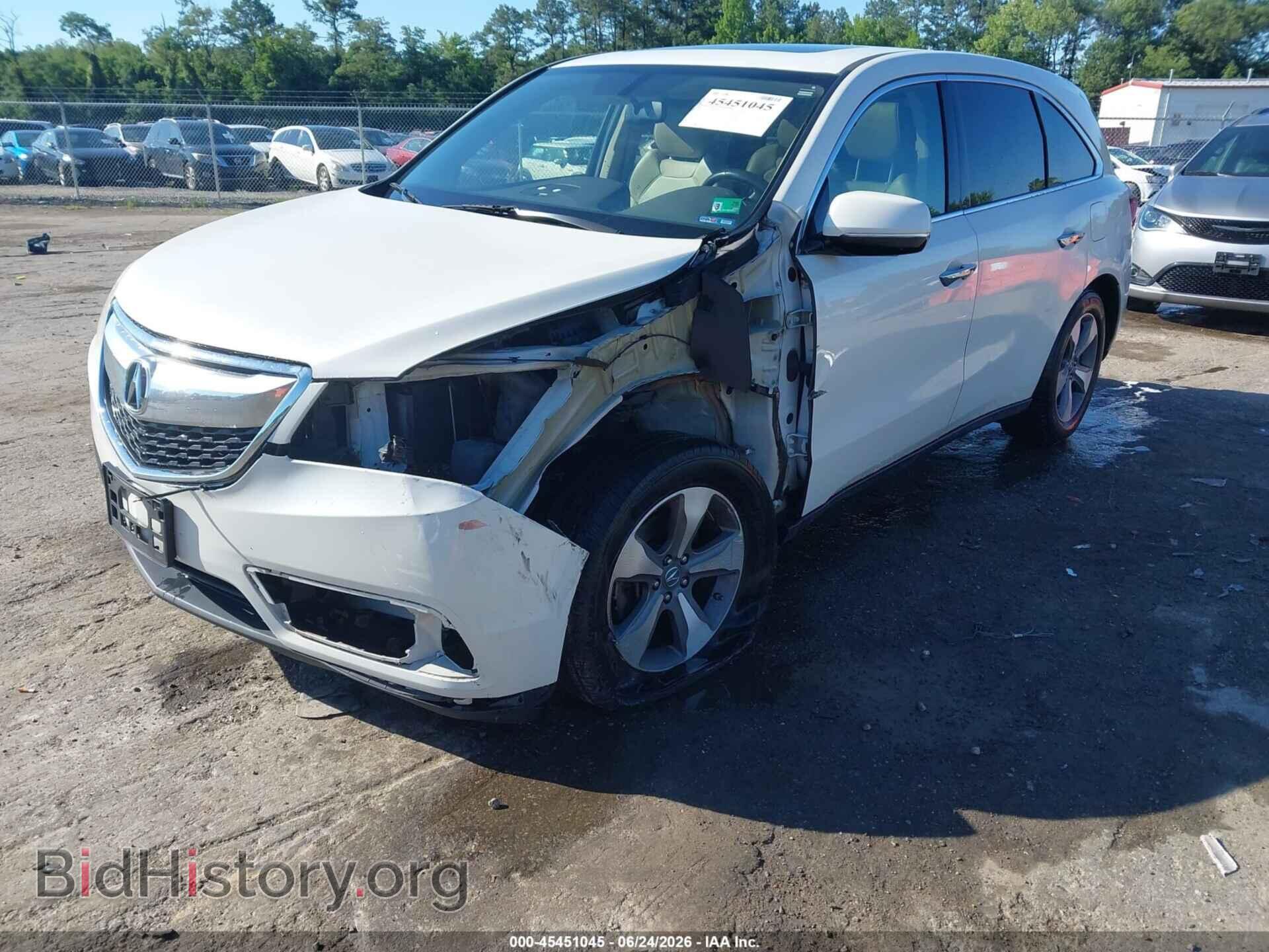 2014 ACURA MDX - VIN: 5FRYD3H28EB006778 - Photo 2
