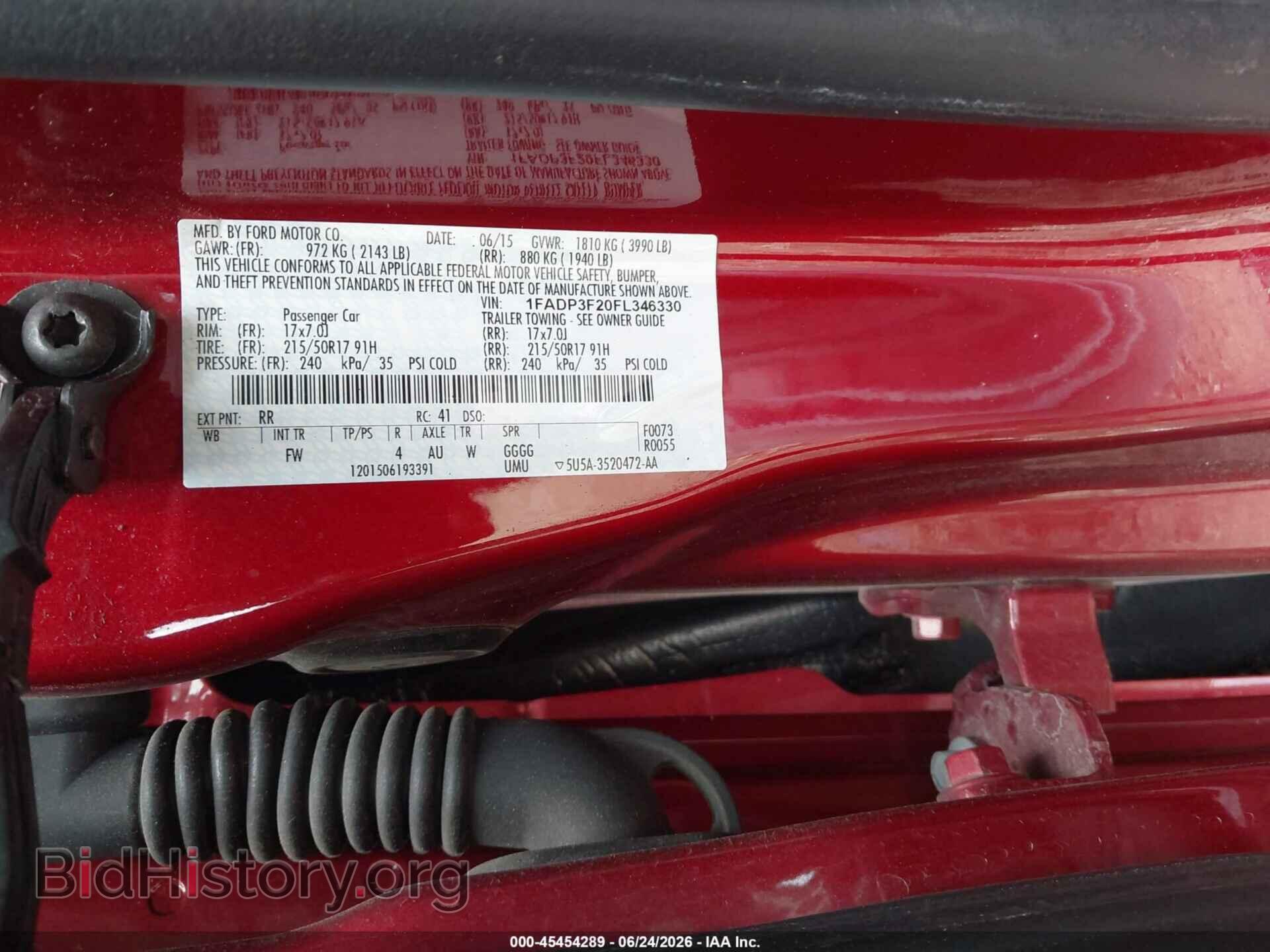 2015 FORD FOCUS - VIN: 1FADP3F20FL346330 - Photo 9