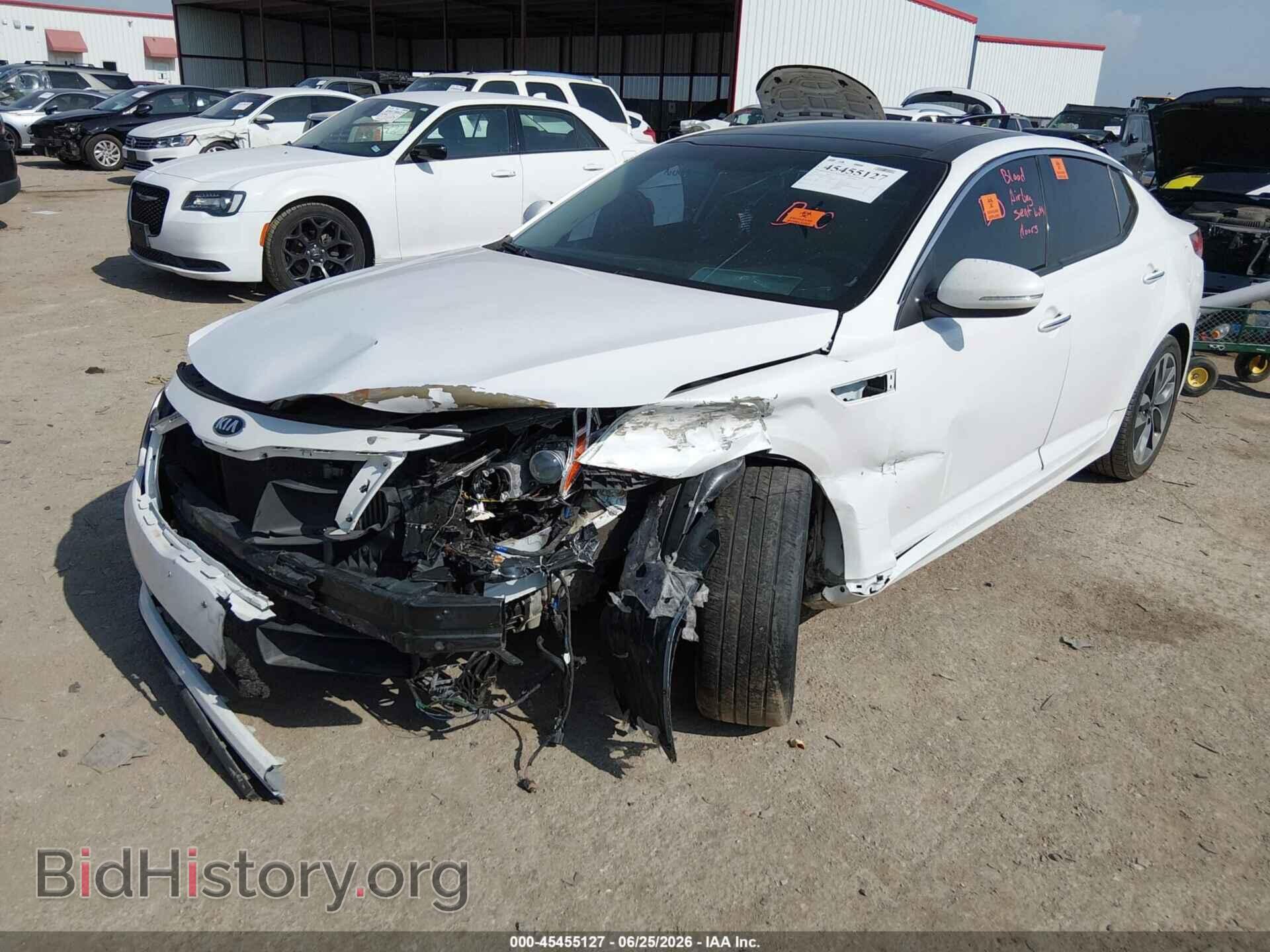 2015 KIA OPTIMA - VIN: 5XXGR4A60FG410156 - Фото 2