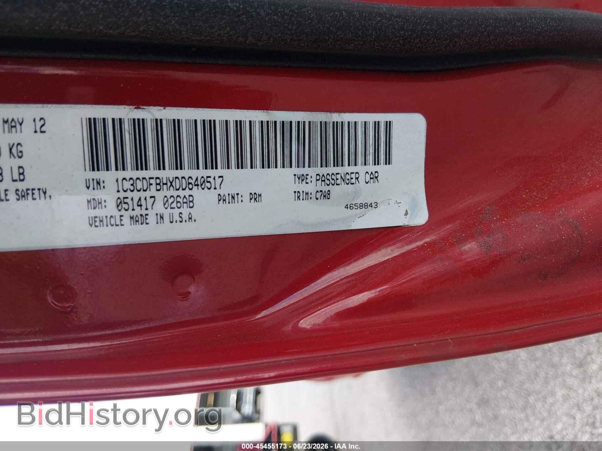 2013 DODGE DART - VIN: 1C3CDFBHXDD640517 - Фото 9