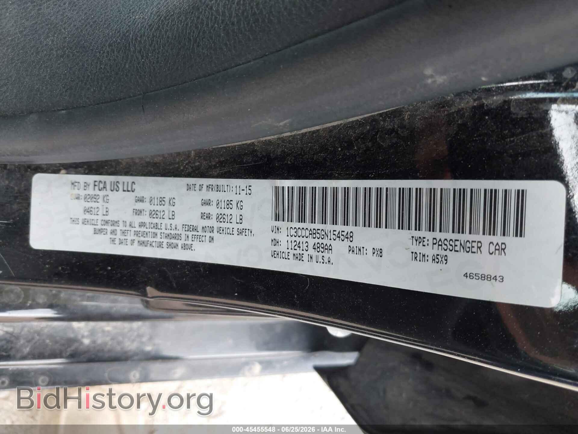2016 CHRYSLER 200 - VIN: 1C3CCCAB5GN154548 - Photo 9