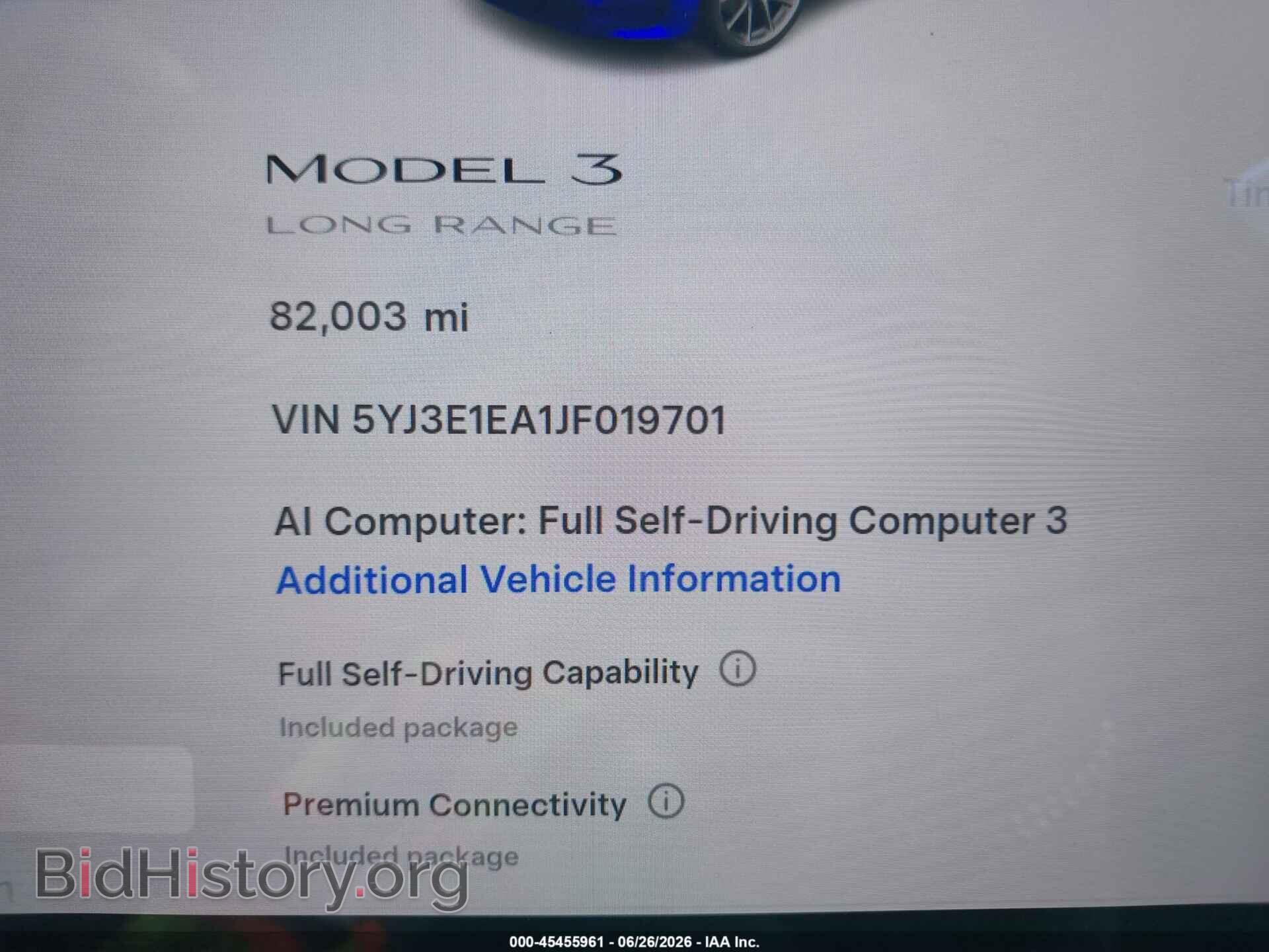 2018 TESLA MODEL 3 - VIN: 5YJ3E1EA1JF019701 - Photo 15