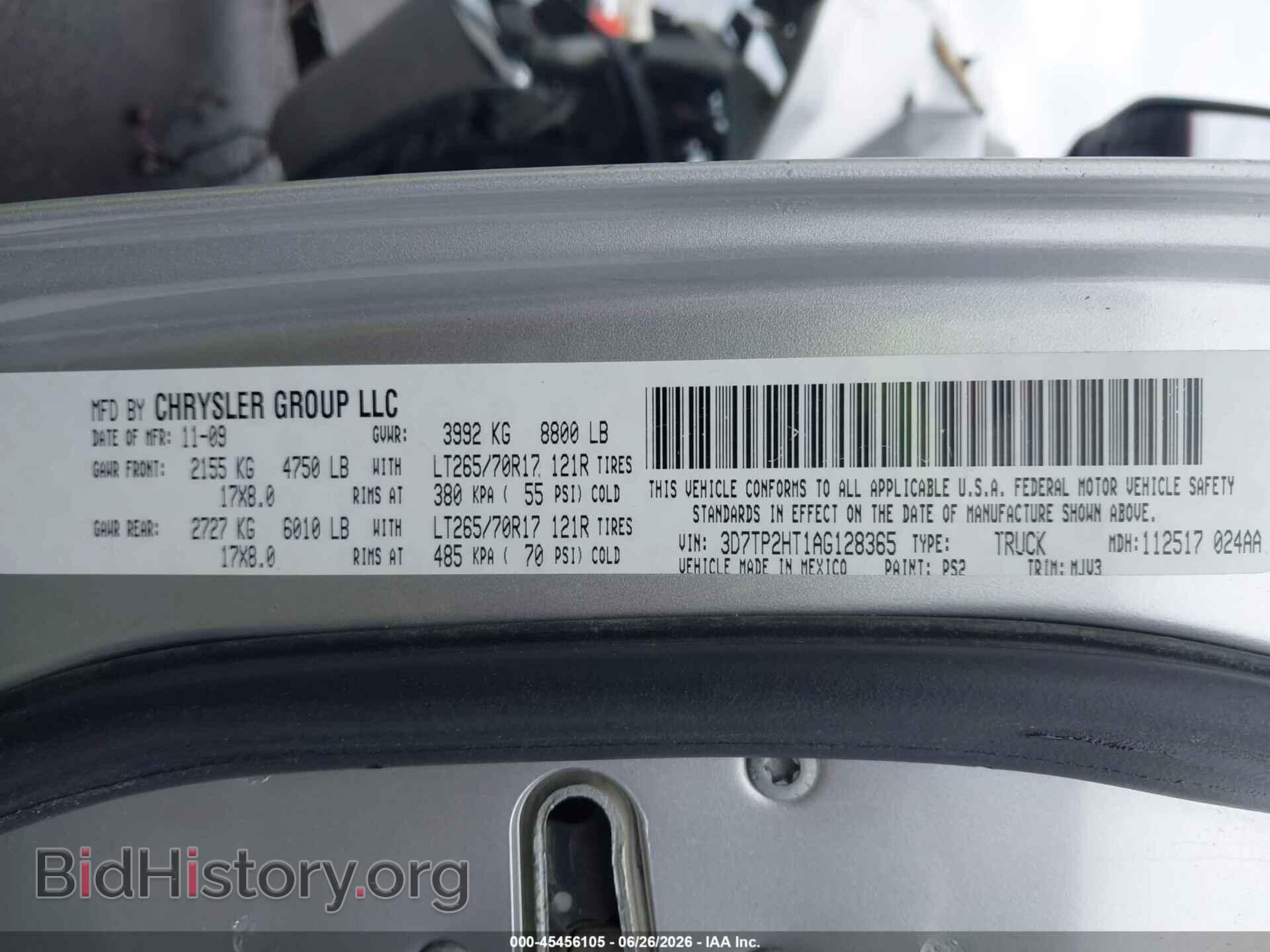 2010 DODGE RAM 2500 - VIN: 3D7TP2HT1AG128365 - Photo 9