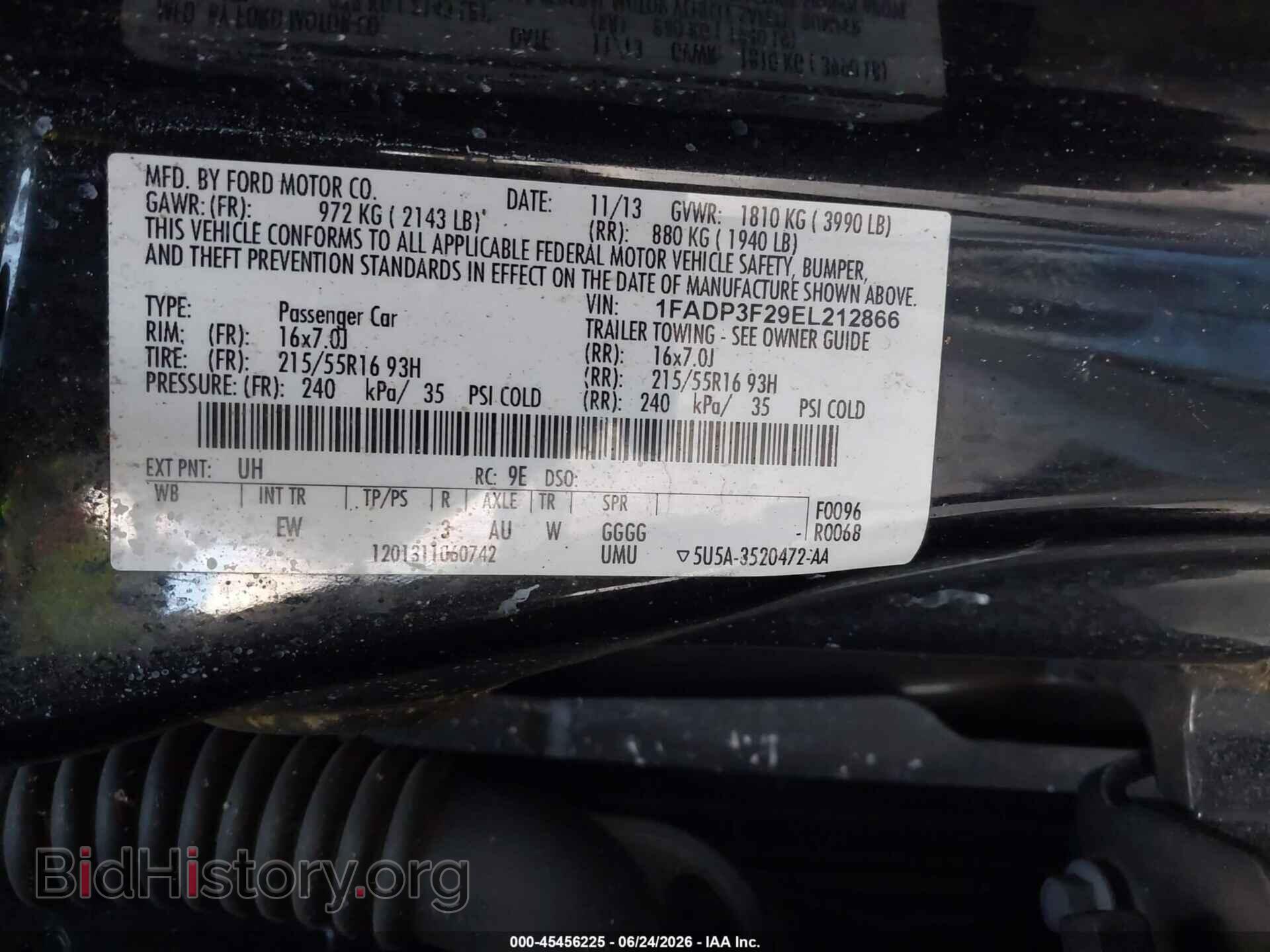 2014 FORD FOCUS - VIN: 1FADP3F29EL212866 - Photo 9