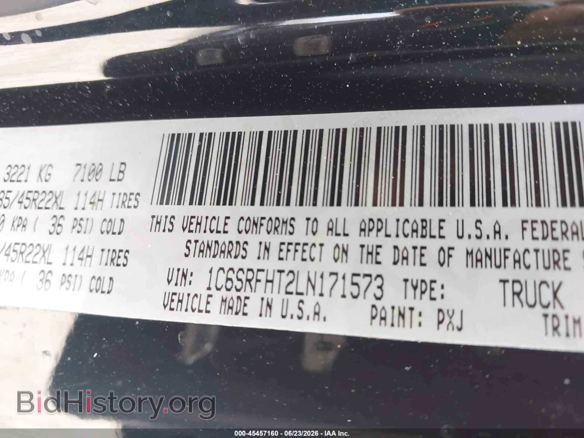 2020 RAM 1500 - VIN: 1C6SRFHT2LN171573 - Photo 9
