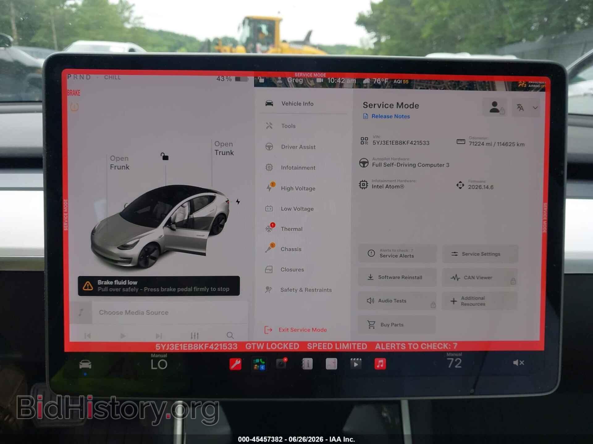 2019 TESLA MODEL 3 - VIN: 5YJ3E1EB8KF421533 - Photo 7