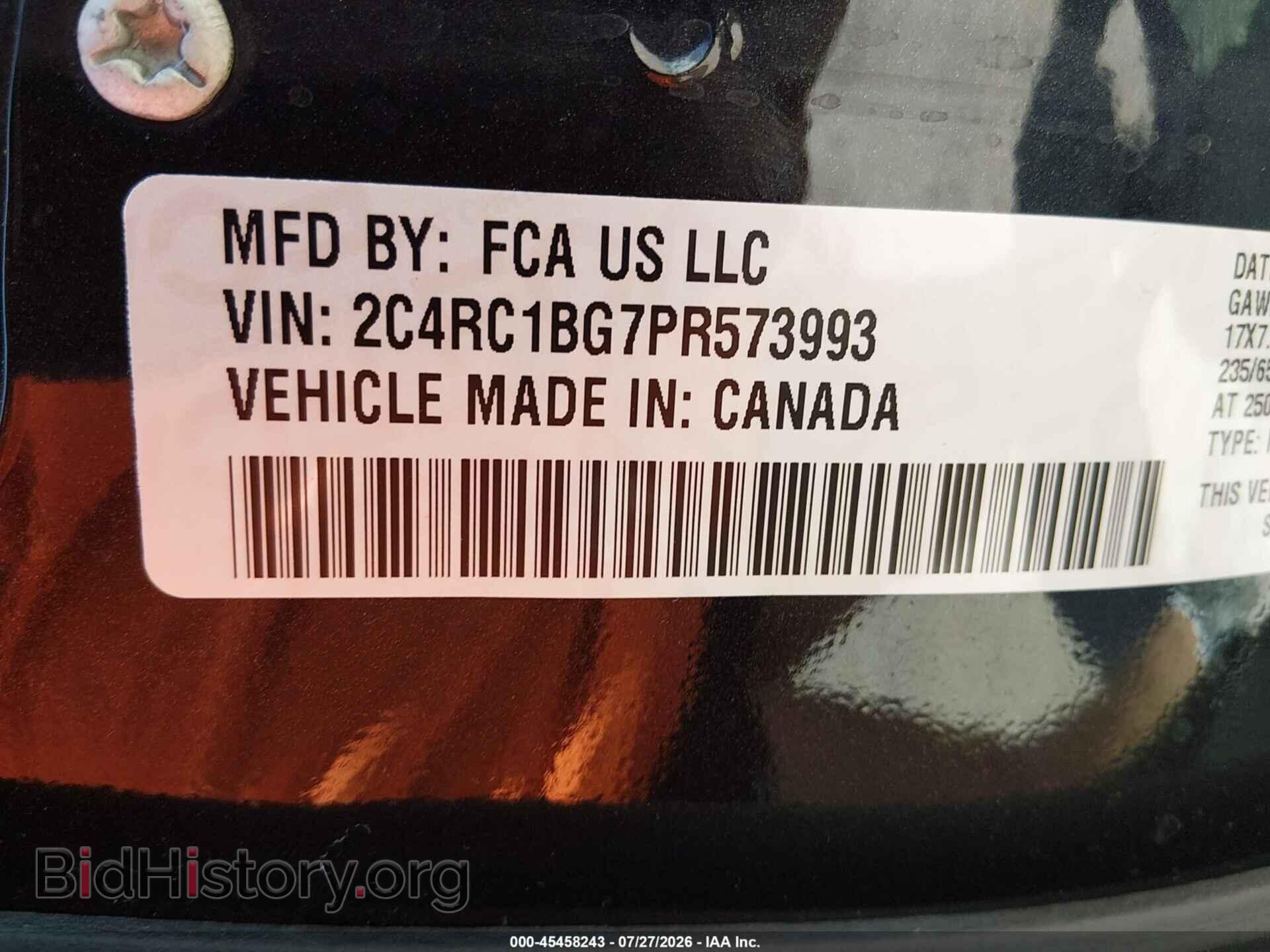 2023 CHRYSLER PACIFICA - VIN: 2C4RC1BG7PR573993 - Photo 9