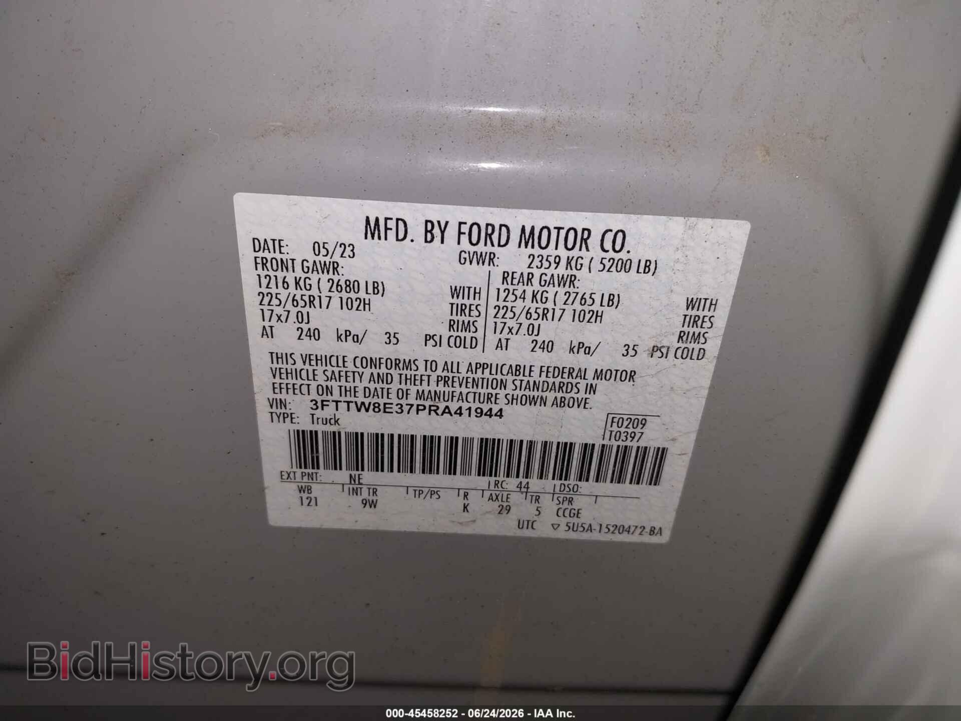 2023 FORD MAVERICK - VIN: 3FTTW8E37PRA41944 - Фото 9