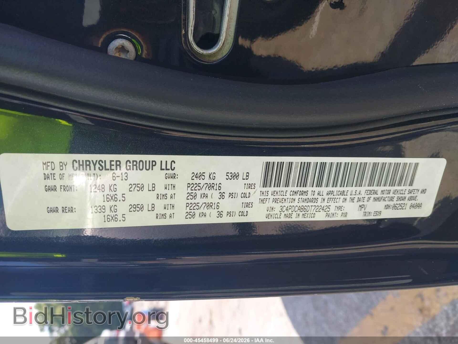 2013 DODGE JOURNEY - VIN: 3C4PDCAB6DT722425 - Photo 9