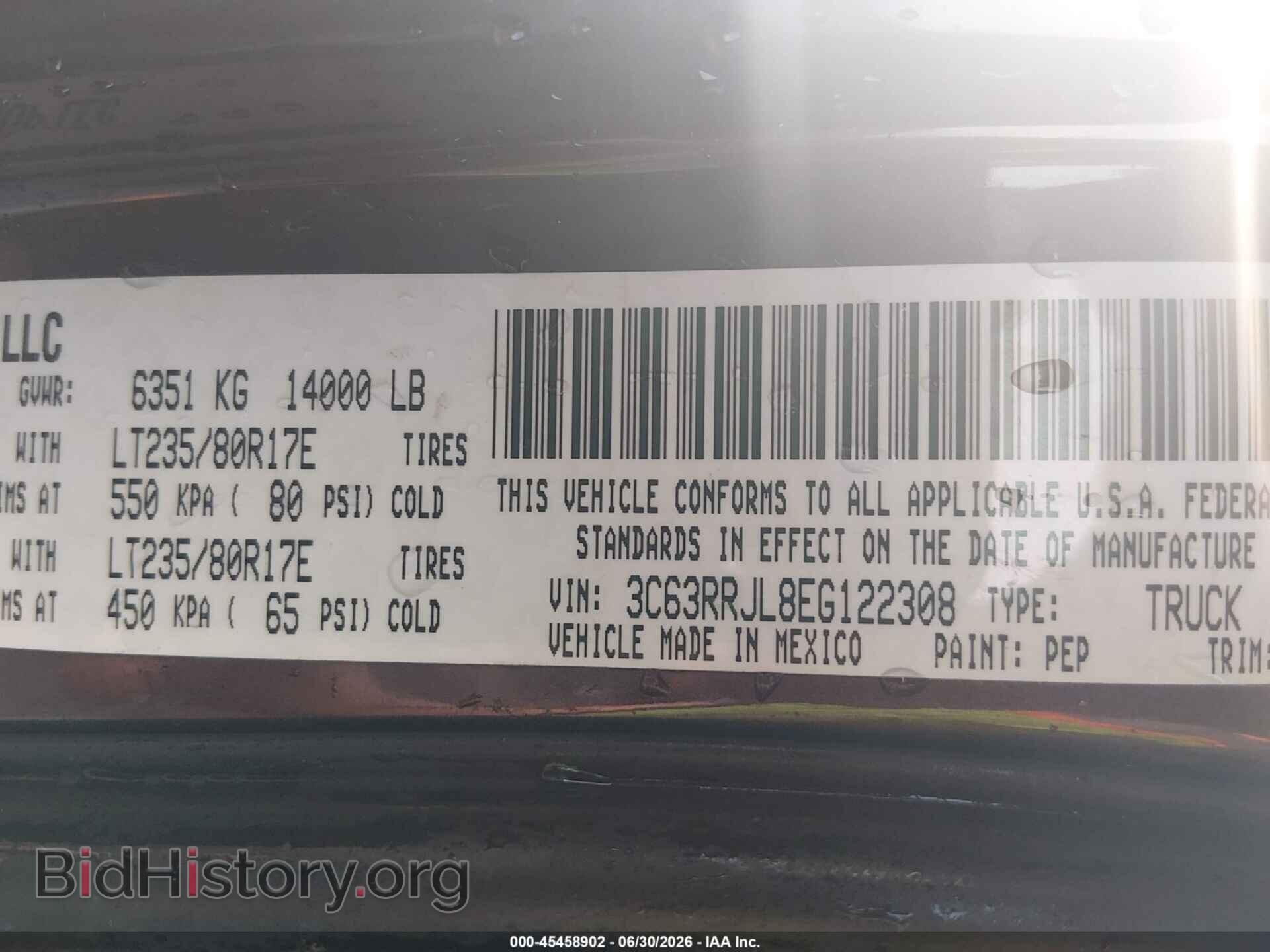2014 RAM 3500 - VIN: 3C63RRJL8EG122308 - Photo 9