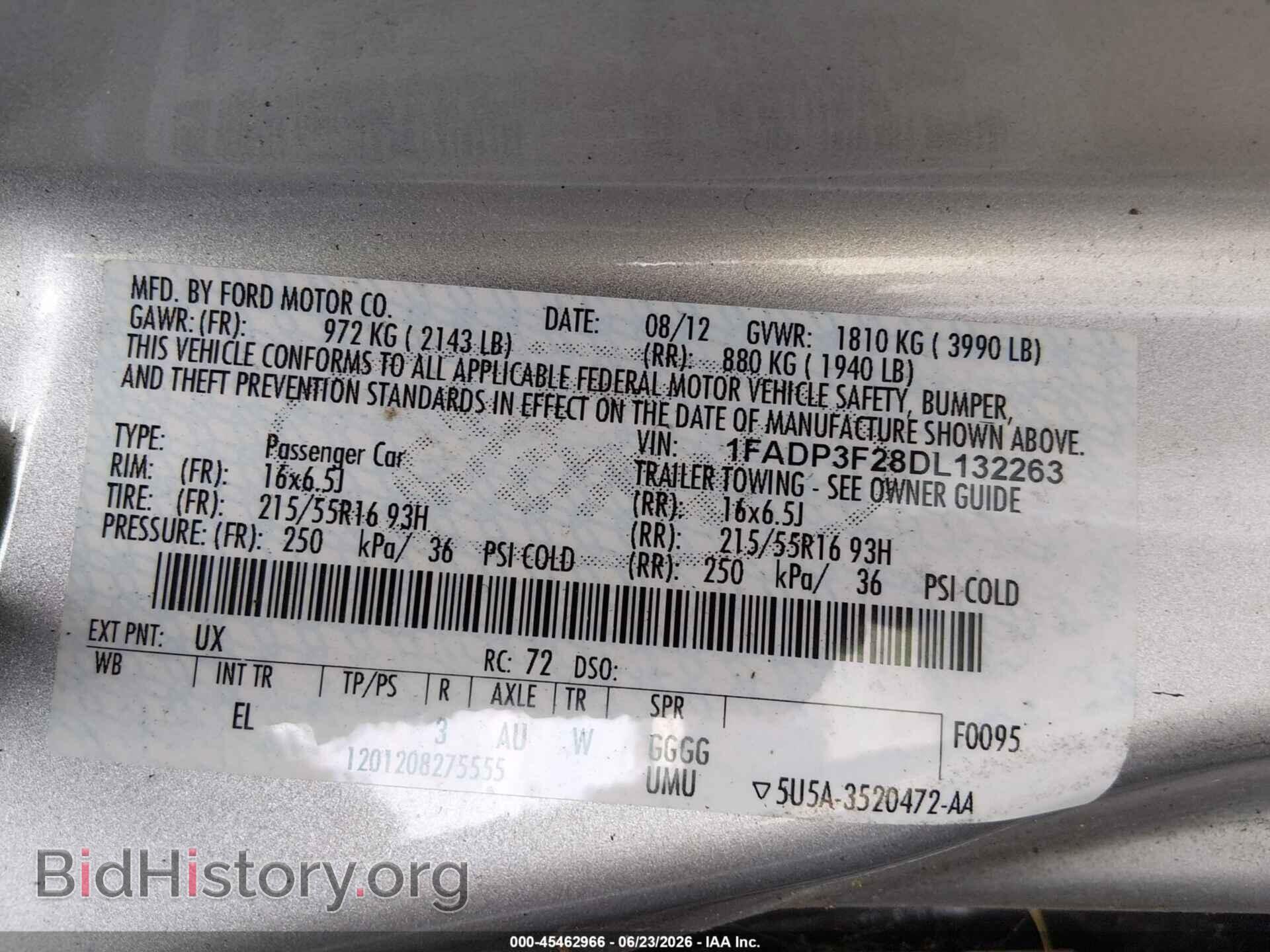 2013 FORD FOCUS - VIN: 1FADP3F28DL132263 - Photo 9