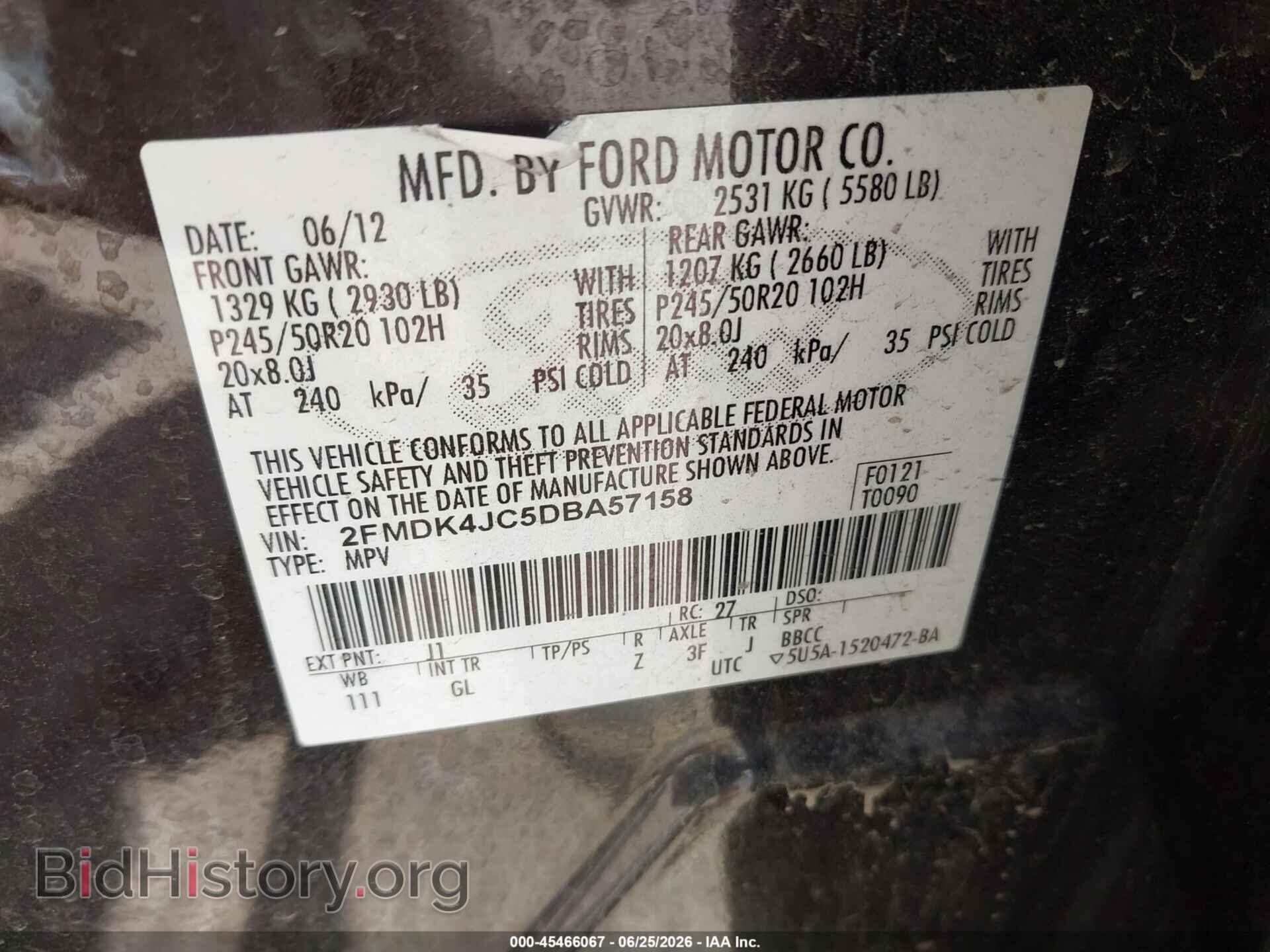 2013 FORD EDGE - VIN: 2FMDK4JC5DBA57158 - Photo 9