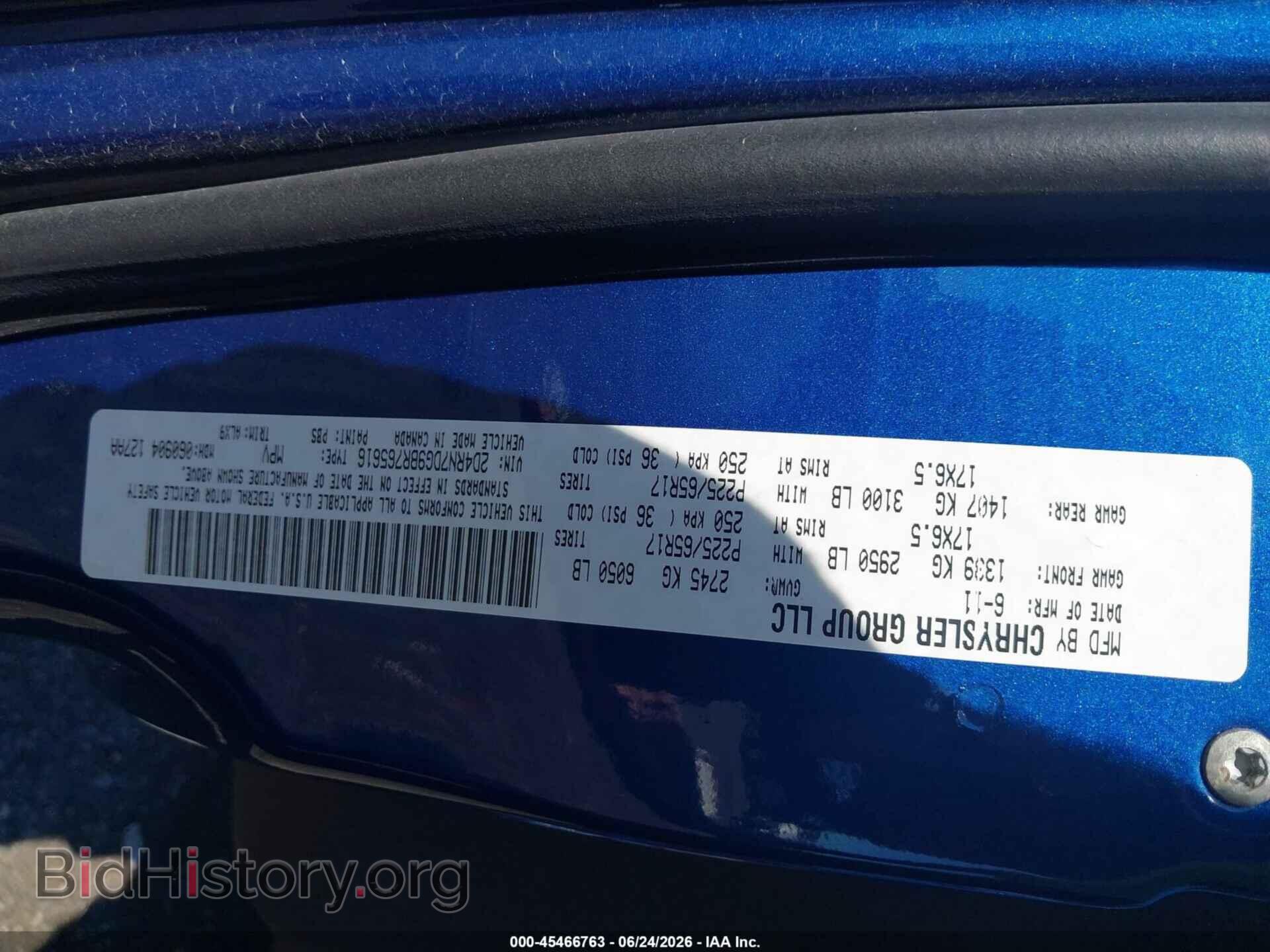 2011 DODGE GRAND CARAVAN - VIN: 2D4RN7DG9BR765616 - Фото 9