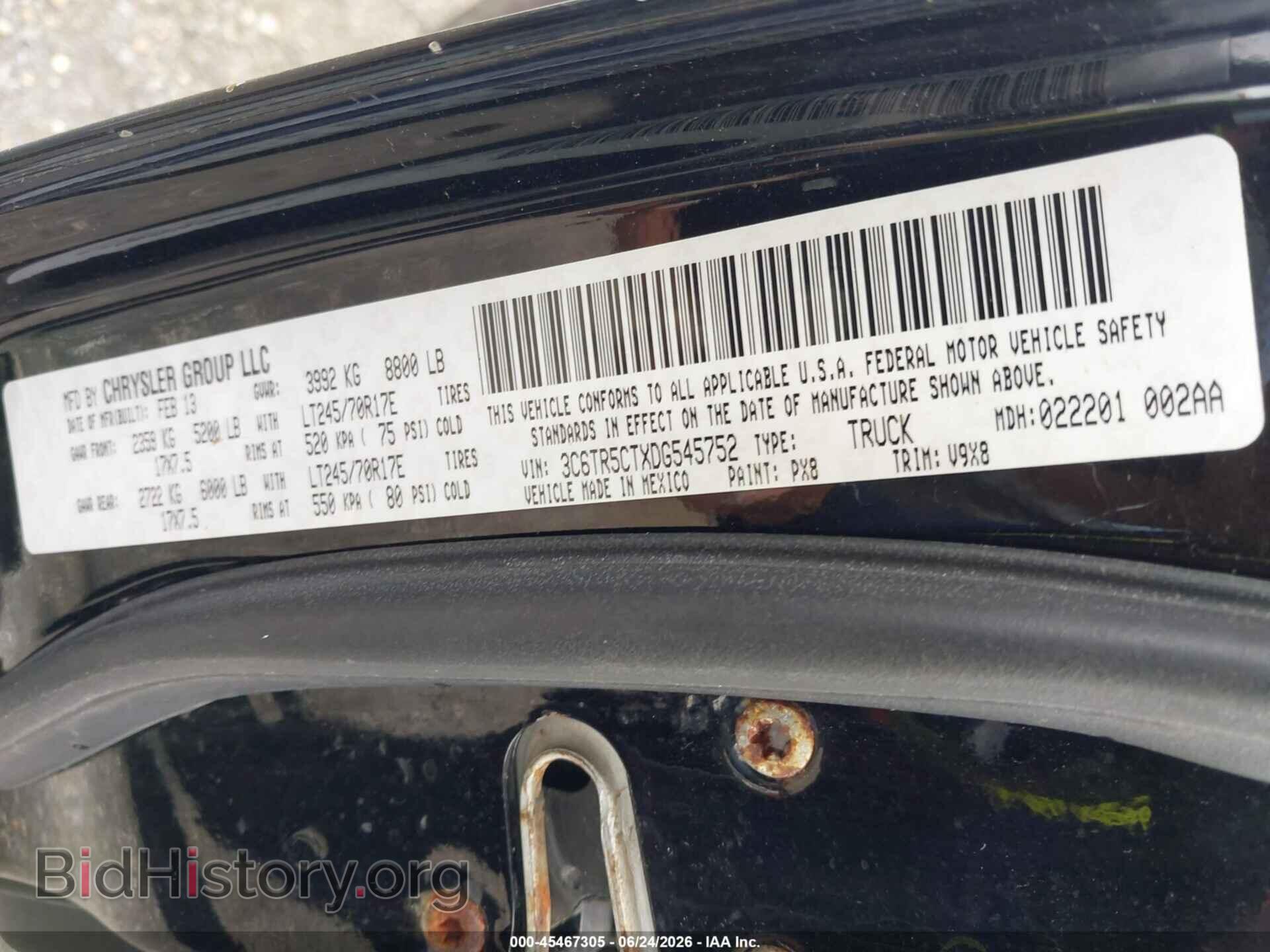 2013 RAM 2500 - VIN: 3C6TR5CTXDG545752 - Photo 9