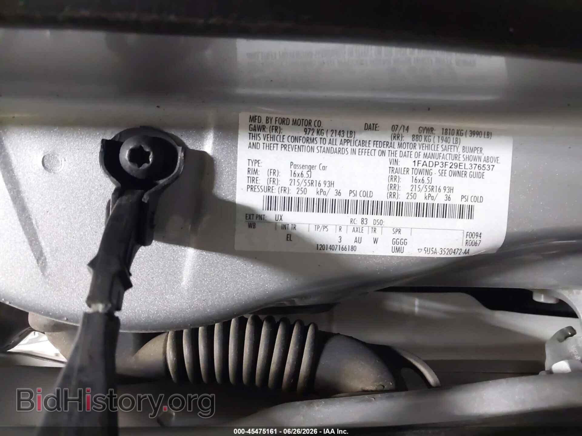 2014 FORD FOCUS - VIN: 1FADP3F29EL376537 - Photo 9