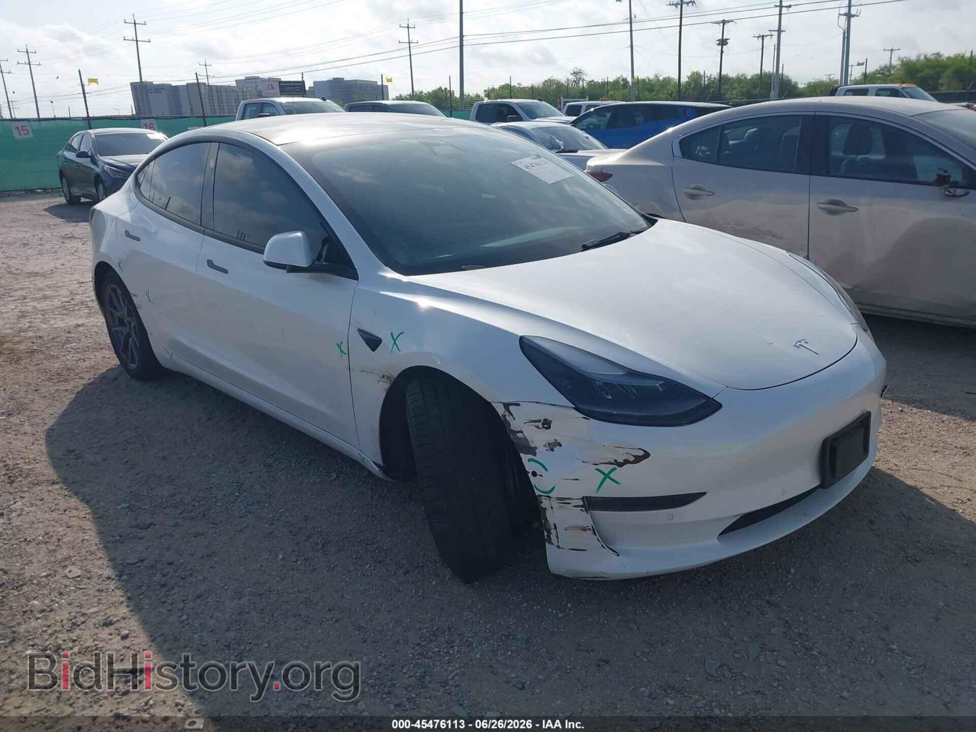 Photo 5YJ3E1EB8NF135041 - TESLA MODEL 3 2022