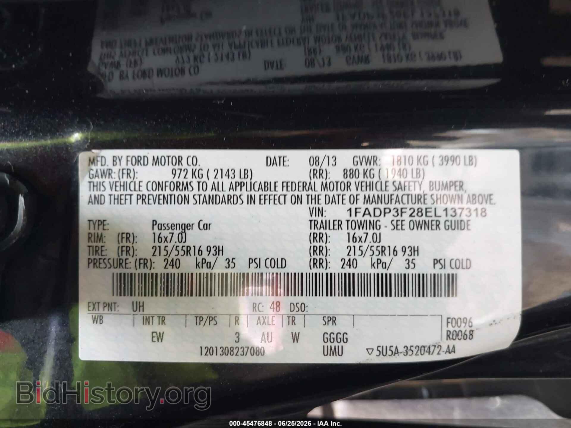 2014 FORD FOCUS - VIN: 1FADP3F28EL137318 - Photo 9