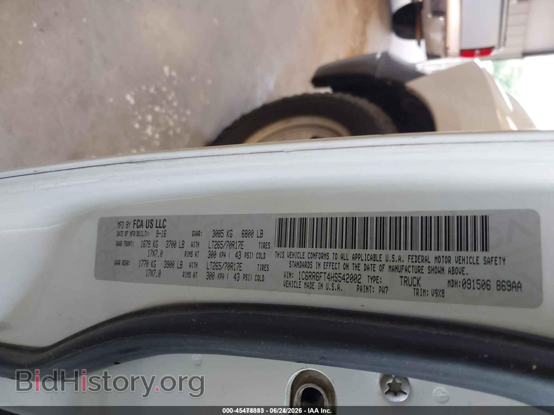 2017 RAM 1500 - VIN: 1C6RR6FT4HS542002 - Фото 9
