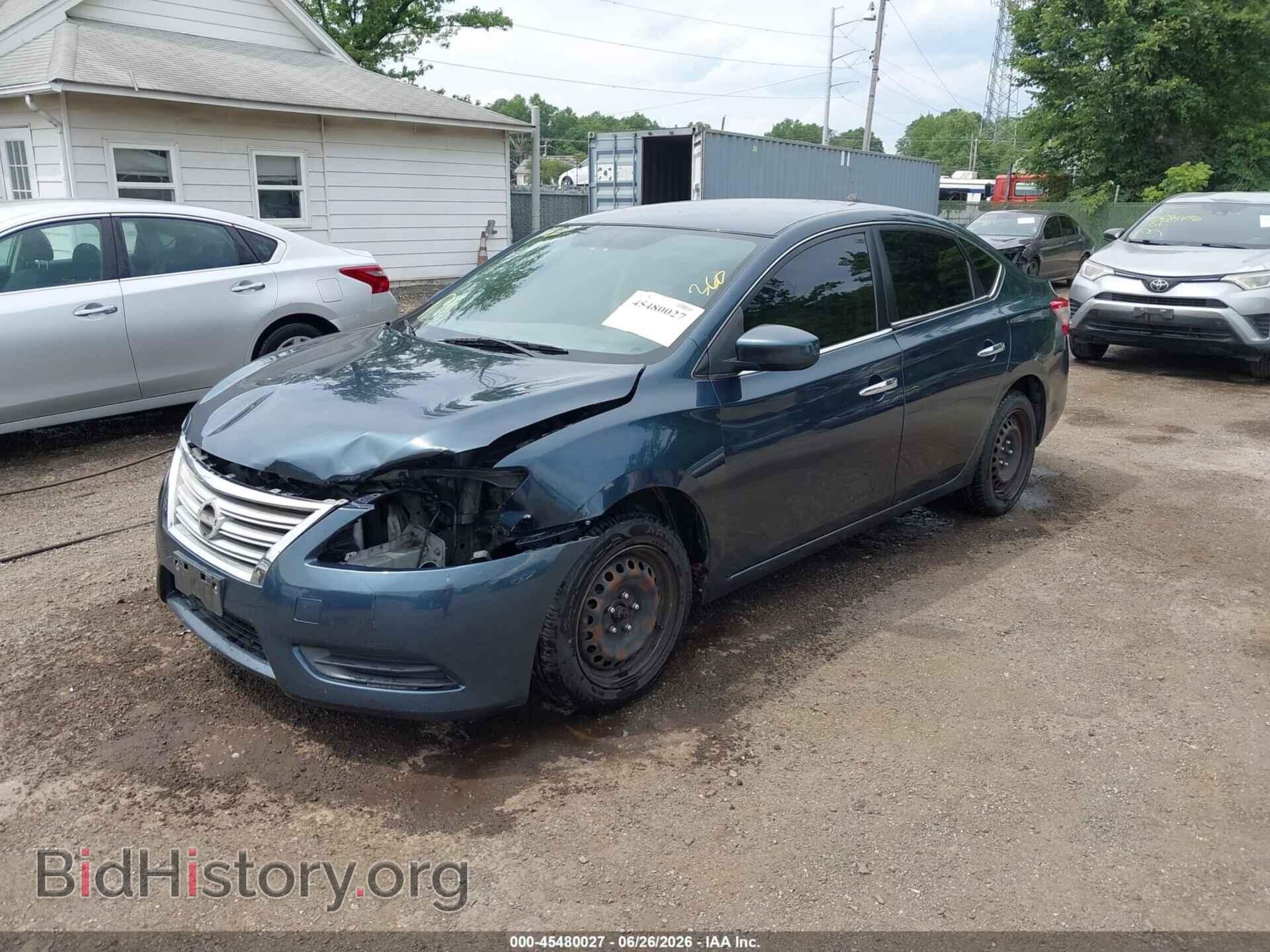 2014 NISSAN SENTRA - VIN: 3N1AB7AP1EL627855 - Фото 2